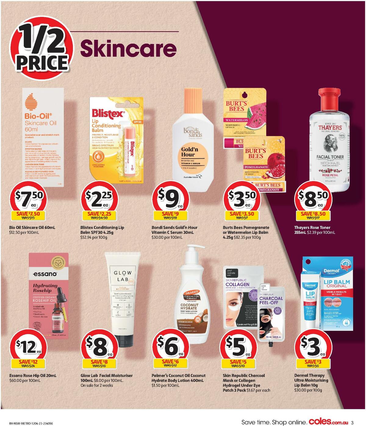 Coles Health & Beauty NSW METRO Catalogues from 12 April