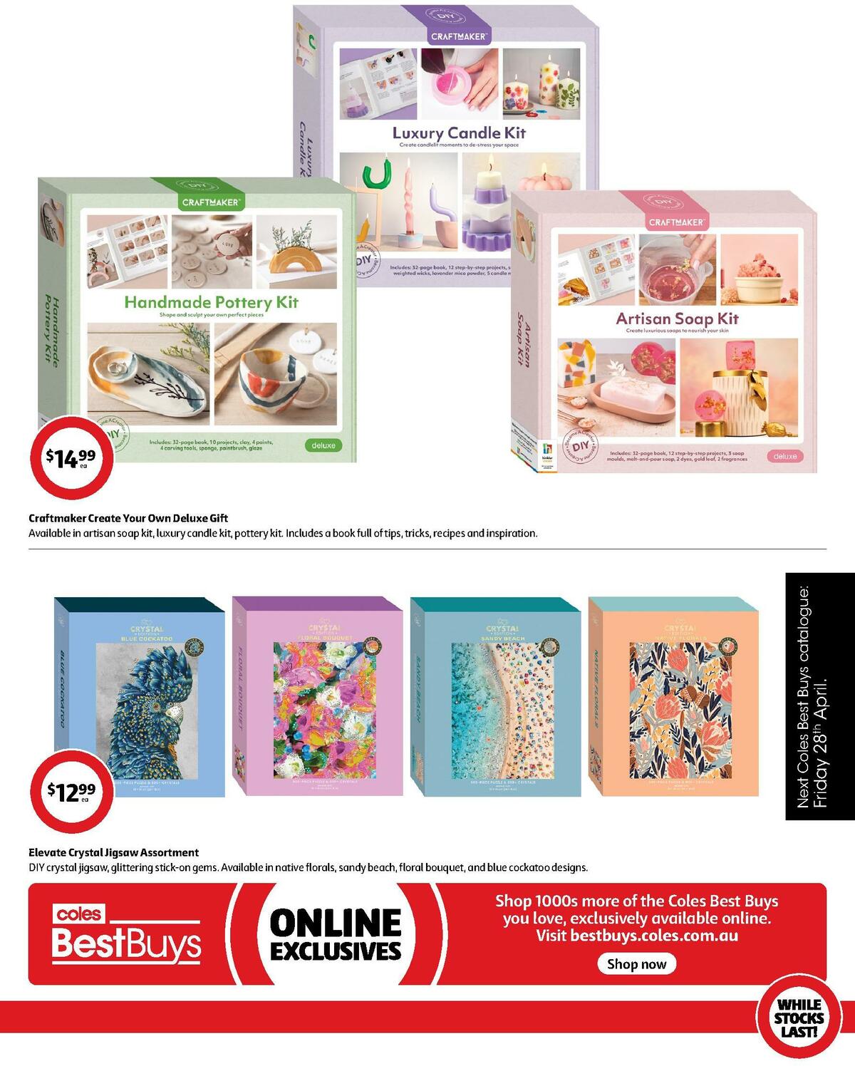 Coles Best Buys - Perfect for Mother's Day Catalogues from 21 April