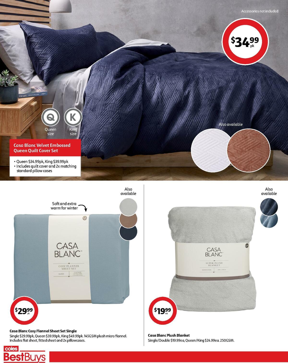 Coles Best Buys - Winter Bedding Catalogues from 28 April