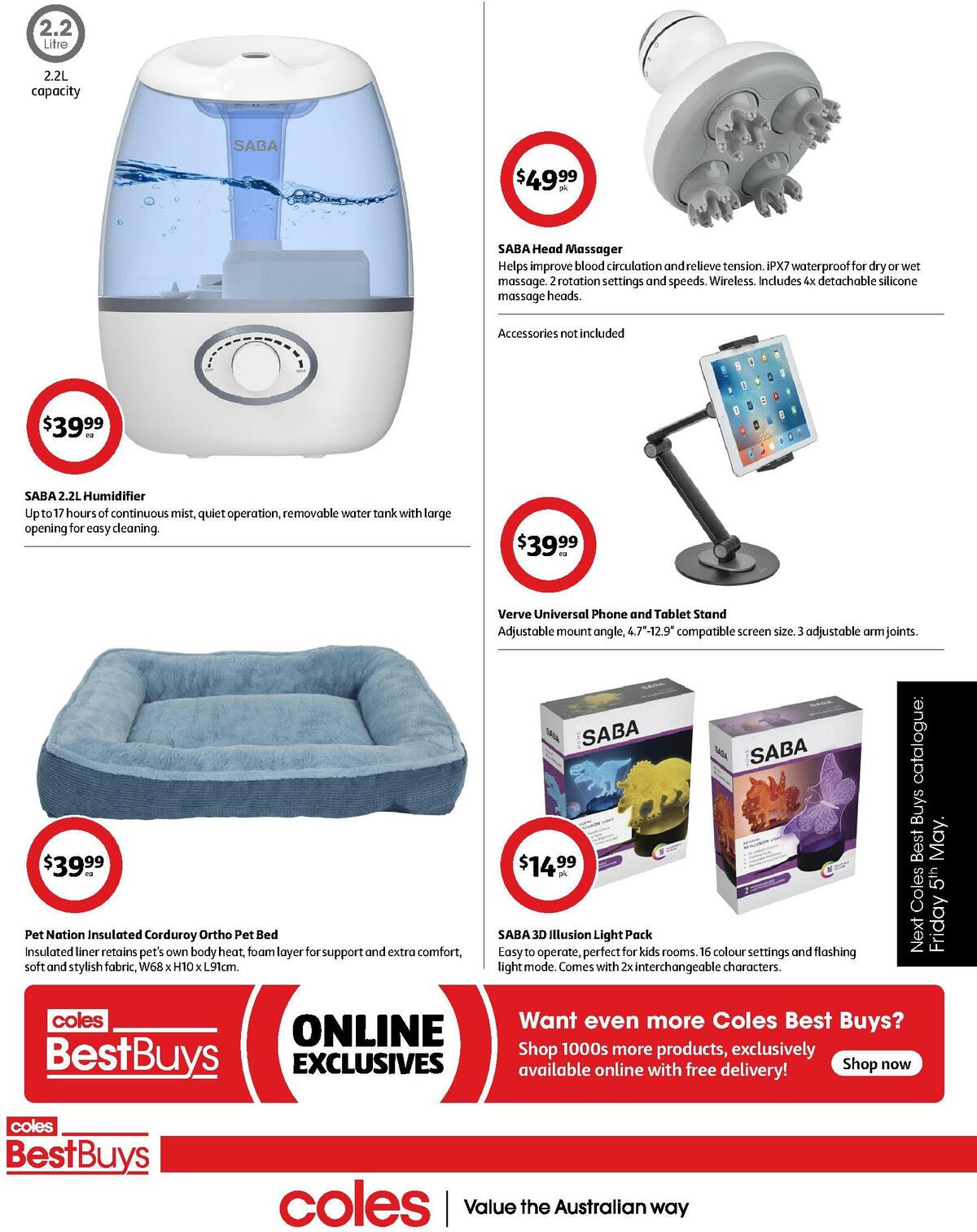 Coles Best Buys - Winter Bedding Catalogues from 28 April