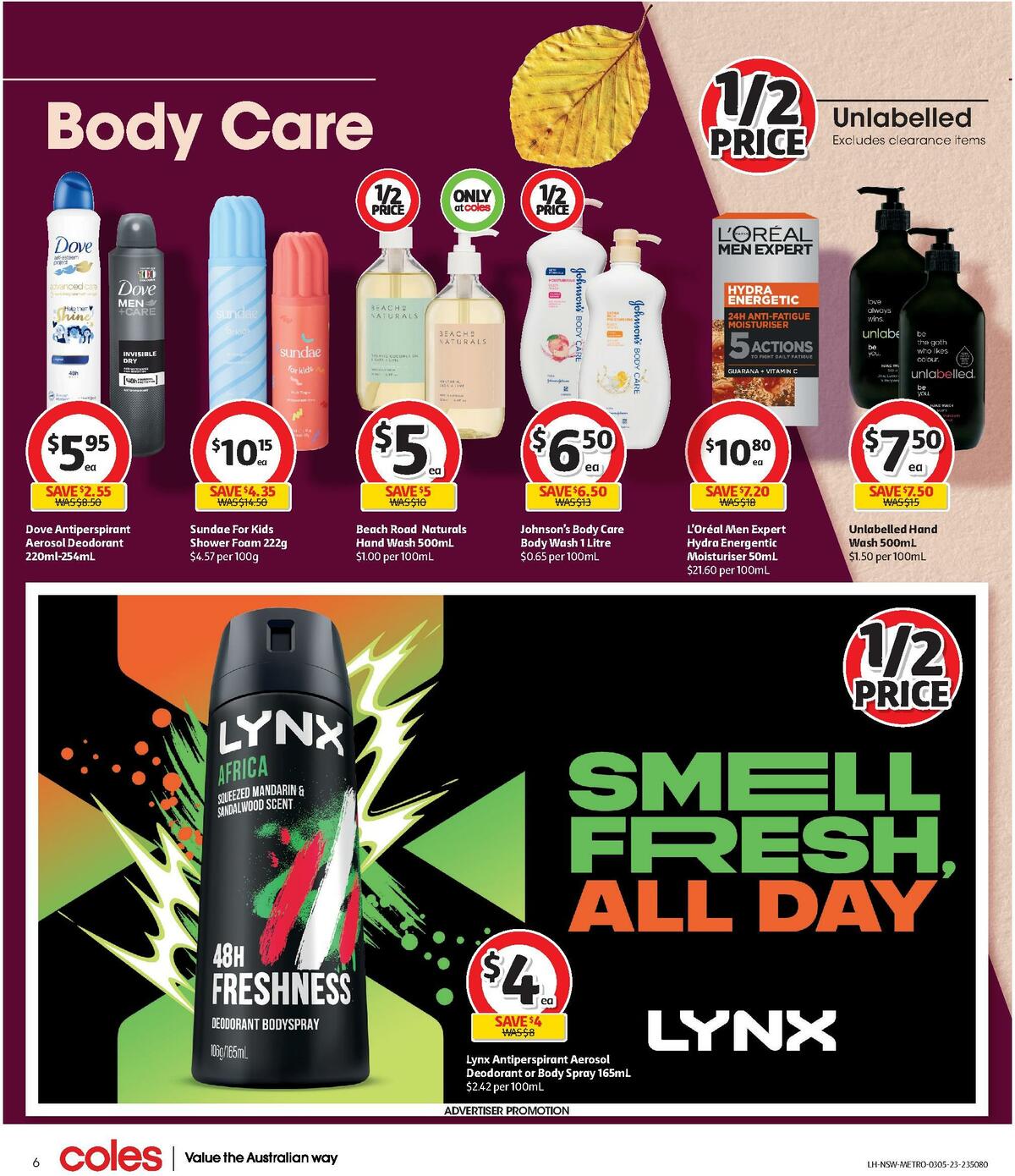 Coles Health & Beauty NSW METRO Catalogues from 3 May