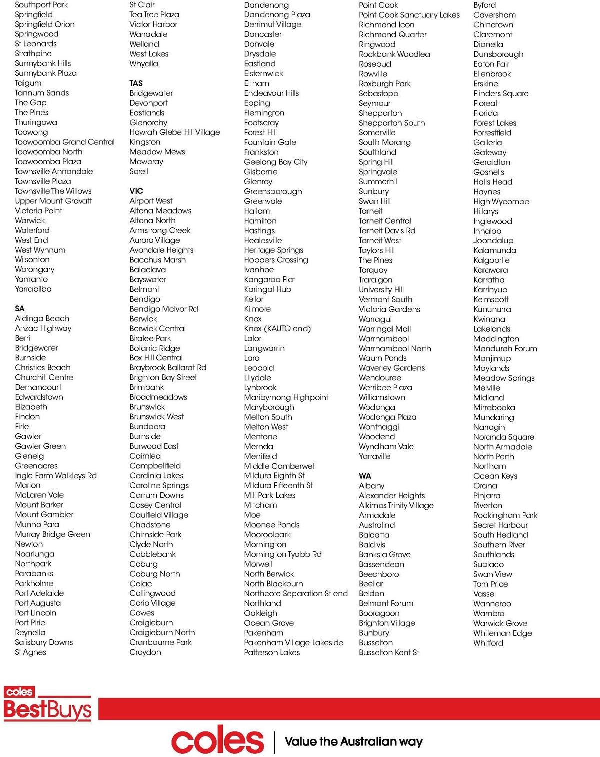 Coles Best Buys - Winter Adventures Catalogues from 5 May