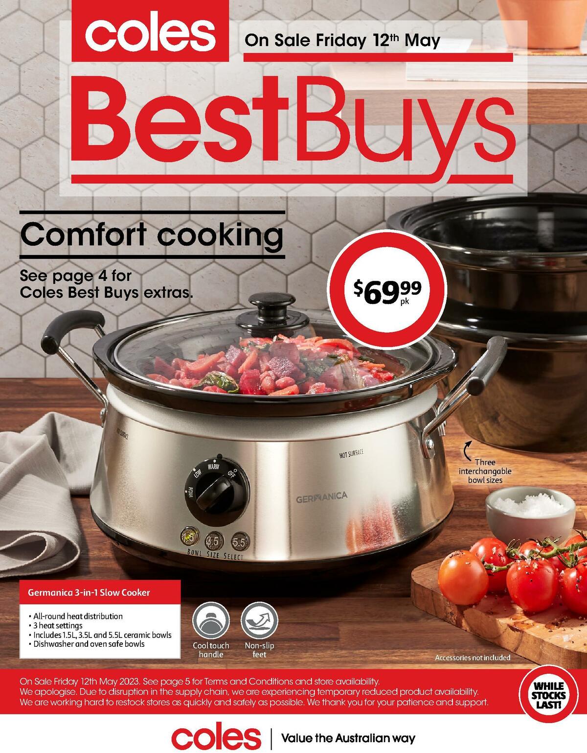 Coles Best Buys - Comfort Cooking Catalogues from 12 May