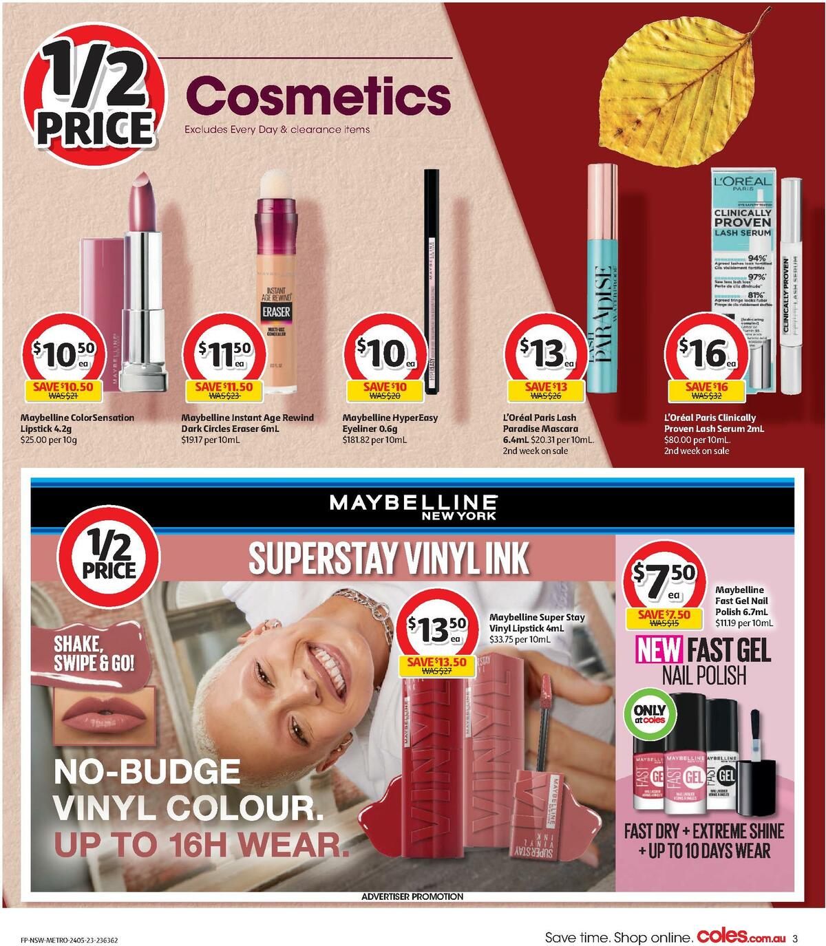 Coles Health & Beauty NSW METRO Catalogues from 24 May