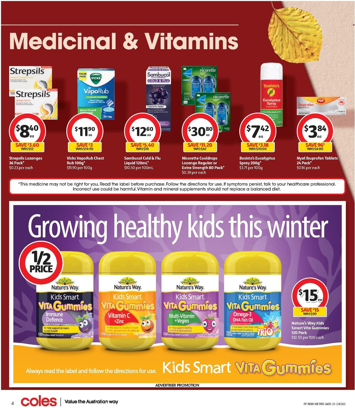 Coles Health & Beauty NSW METRO Catalogues from 24 May