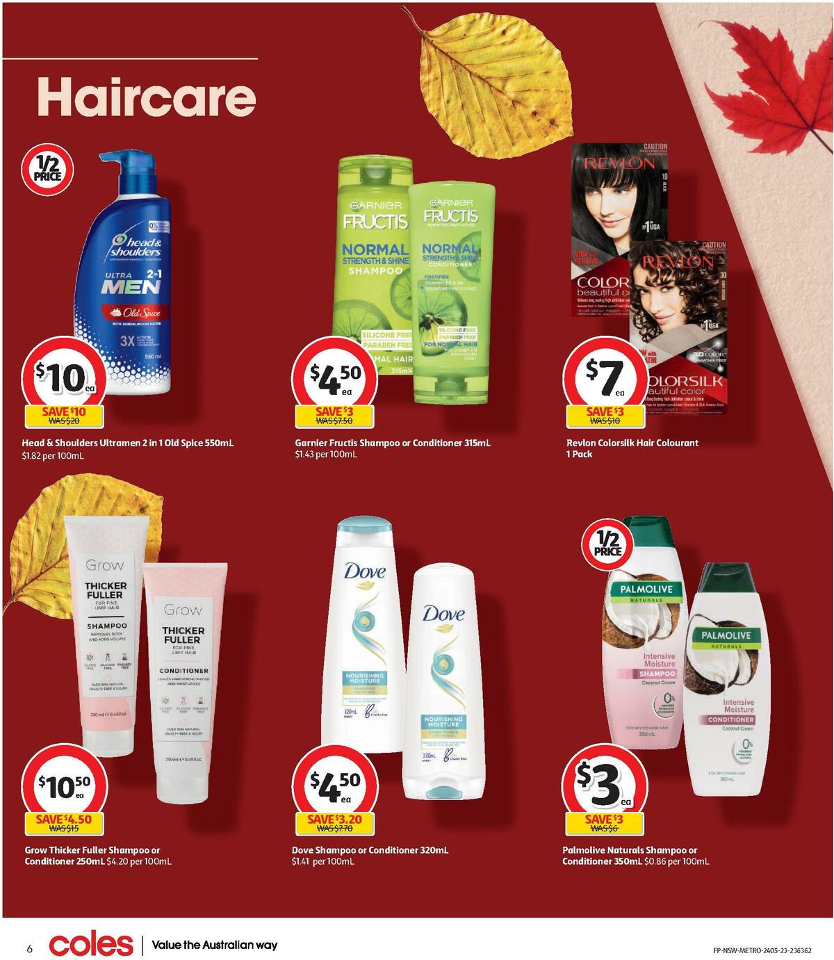 Coles Health & Beauty NSW METRO Catalogues from 24 May