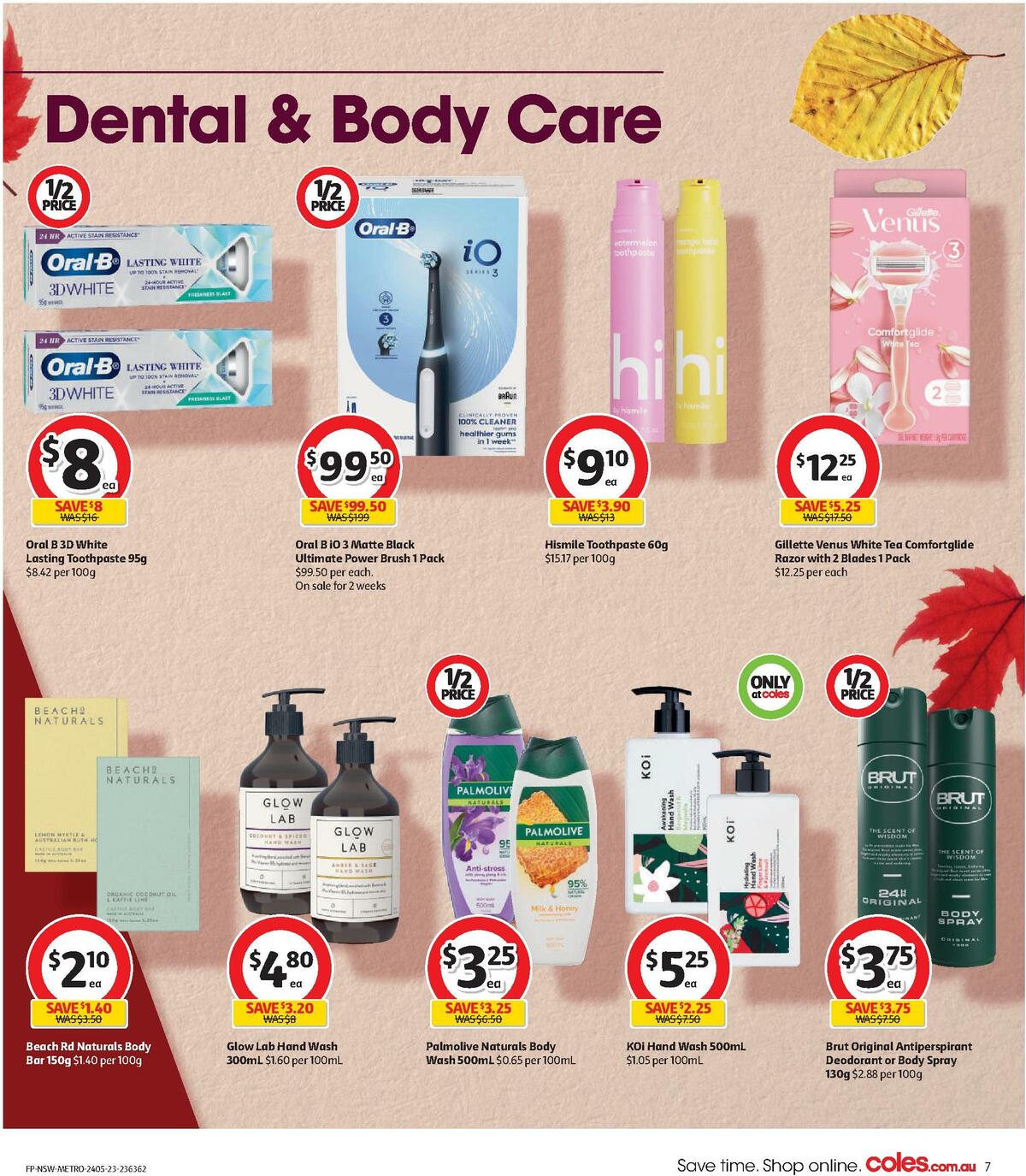 Coles Health & Beauty NSW METRO Catalogues from 24 May