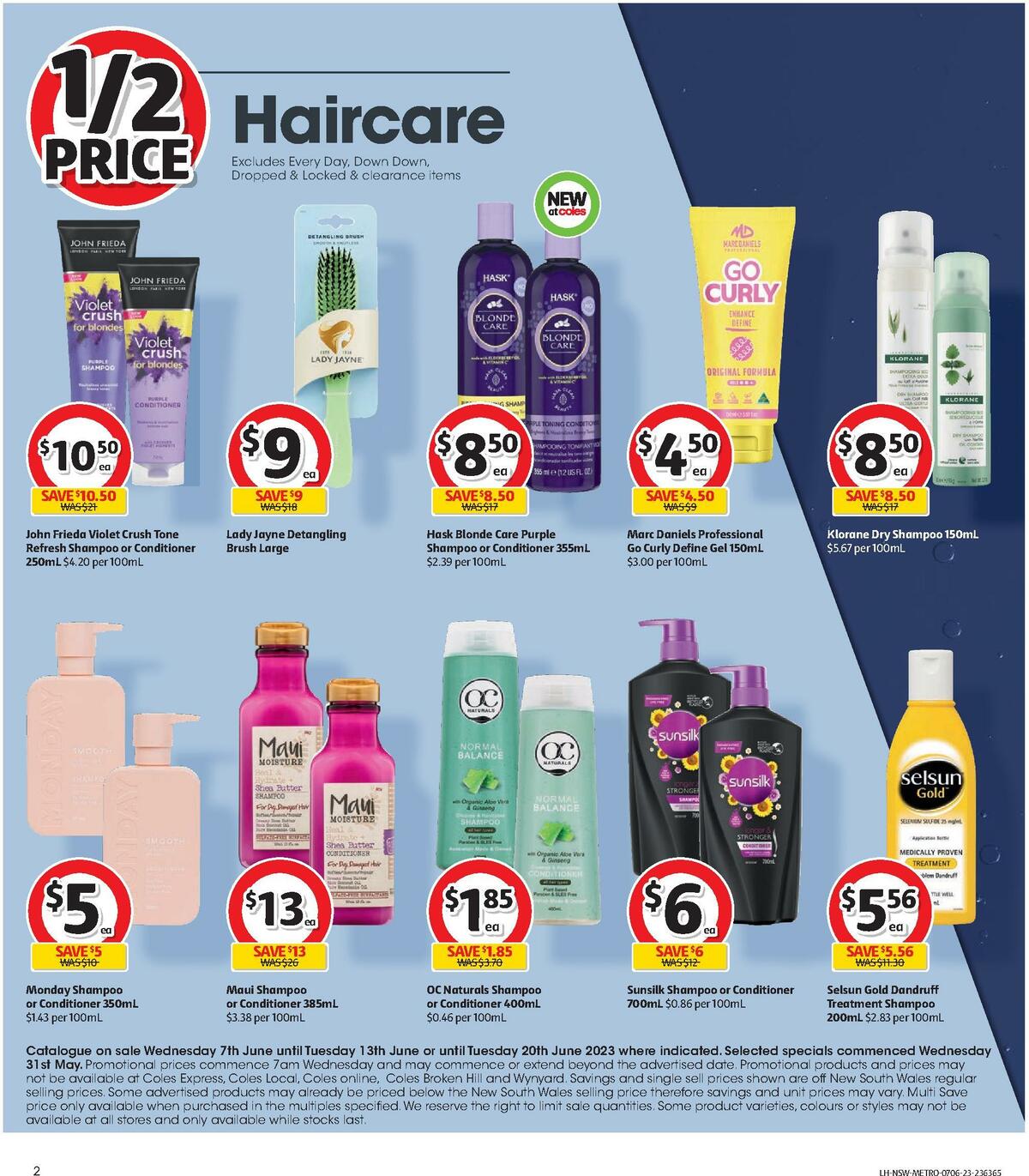 Coles Health & Beauty NSW METRO Catalogues from 7 June