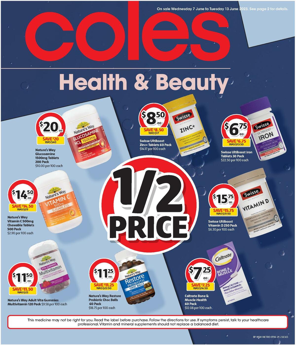 Coles Health & Beauty NSW METRO Catalogues from 7 June