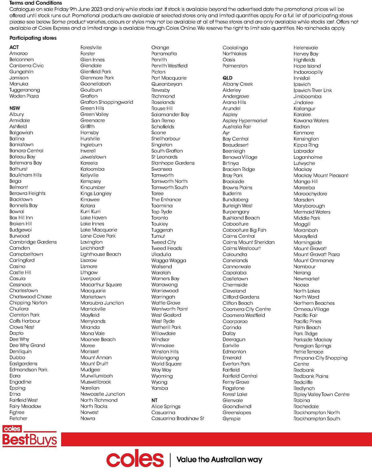 Coles Best Buys - Living Well Catalogues from 9 June