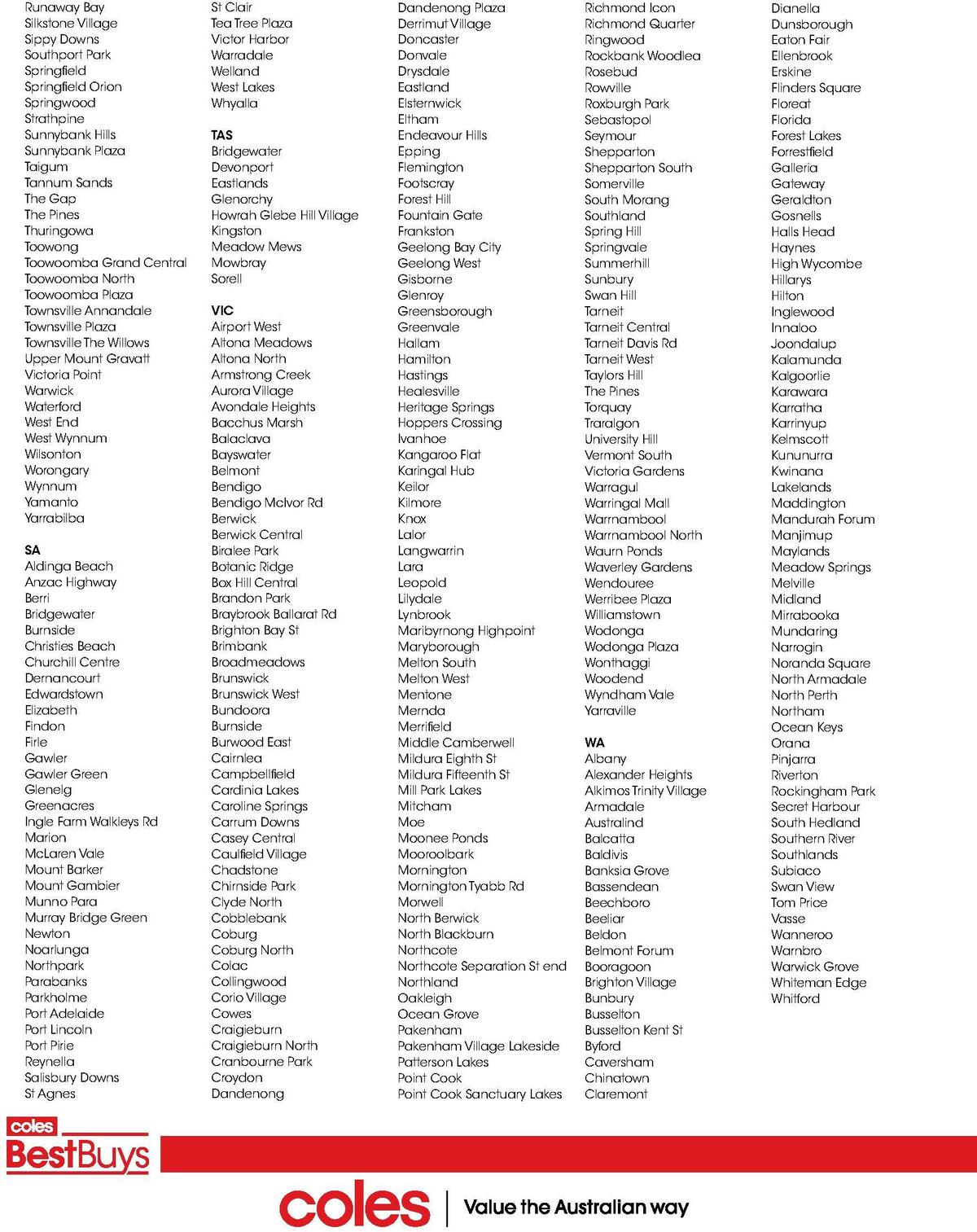 Coles Best Buys - Living Well Catalogues from 9 June