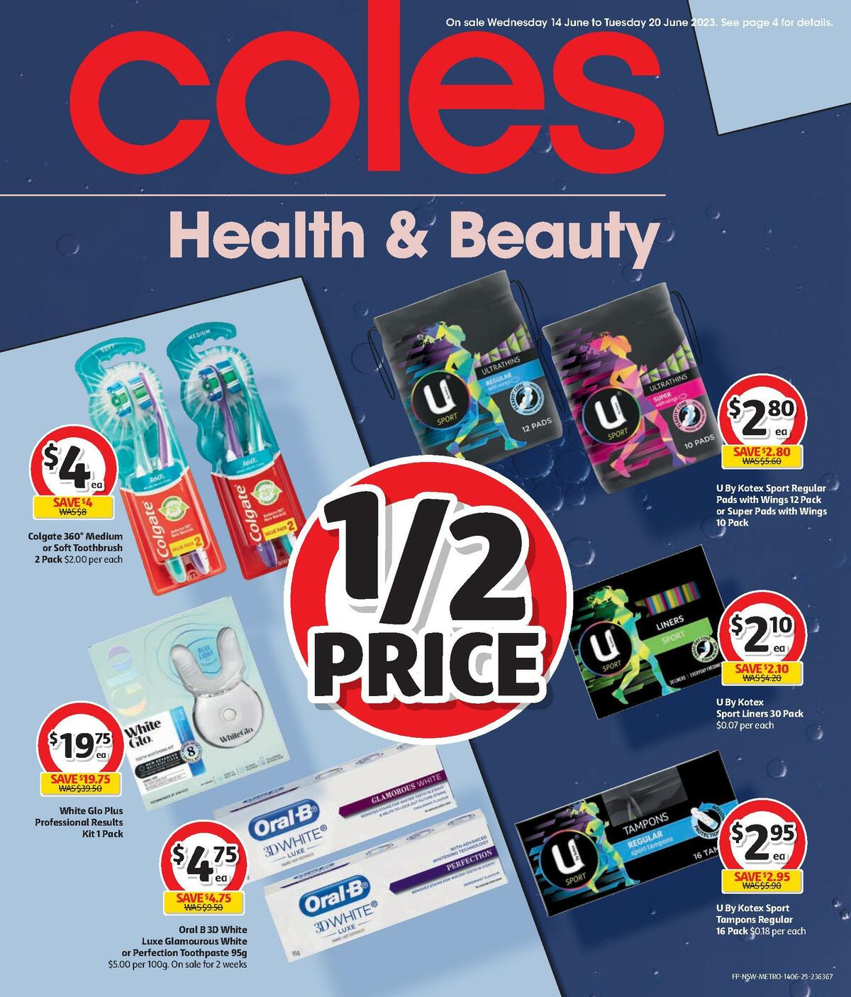 Coles Health & Beauty NSW METRO Catalogues from 14 June