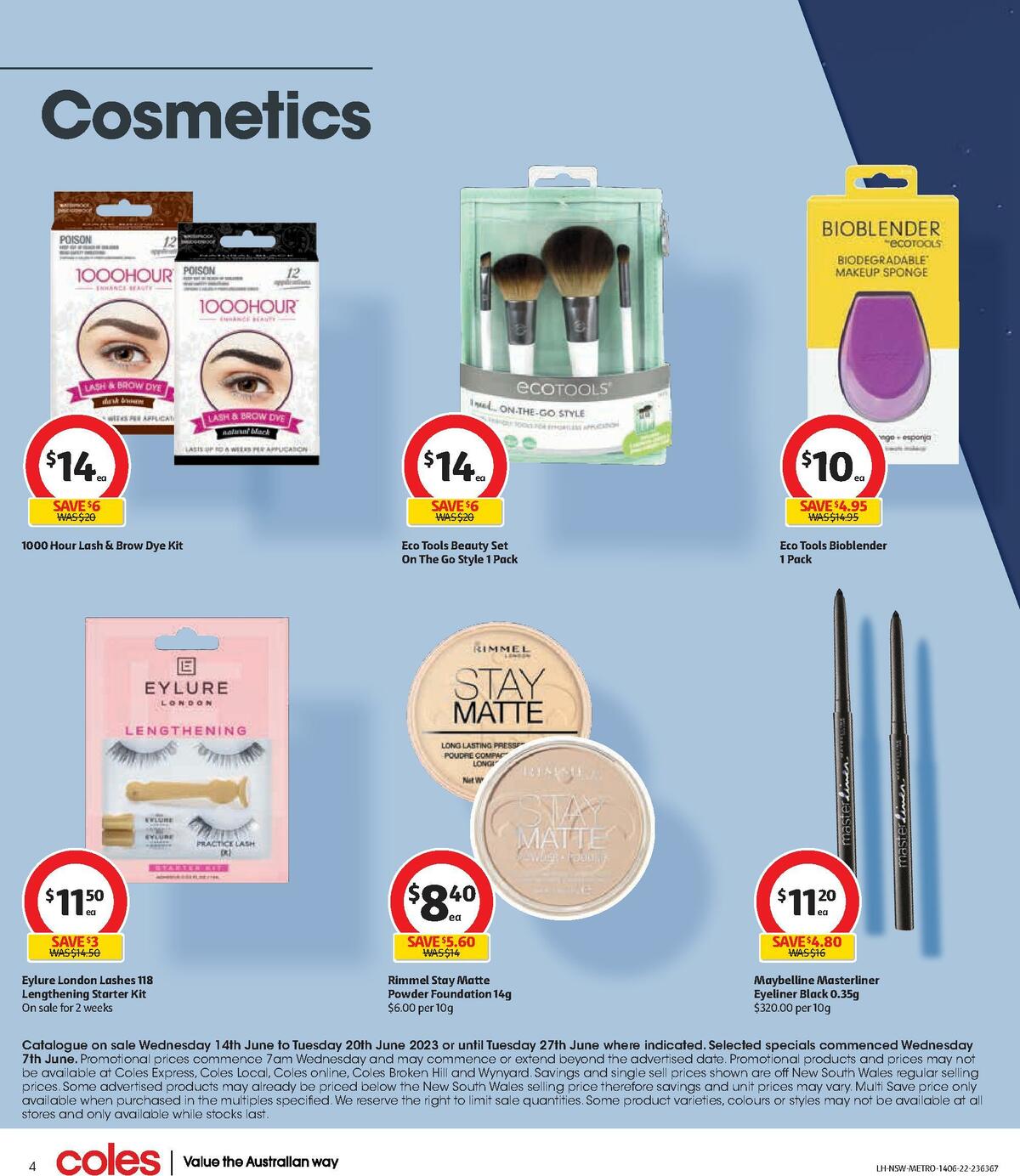 Coles Health & Beauty NSW METRO Catalogues from 14 June