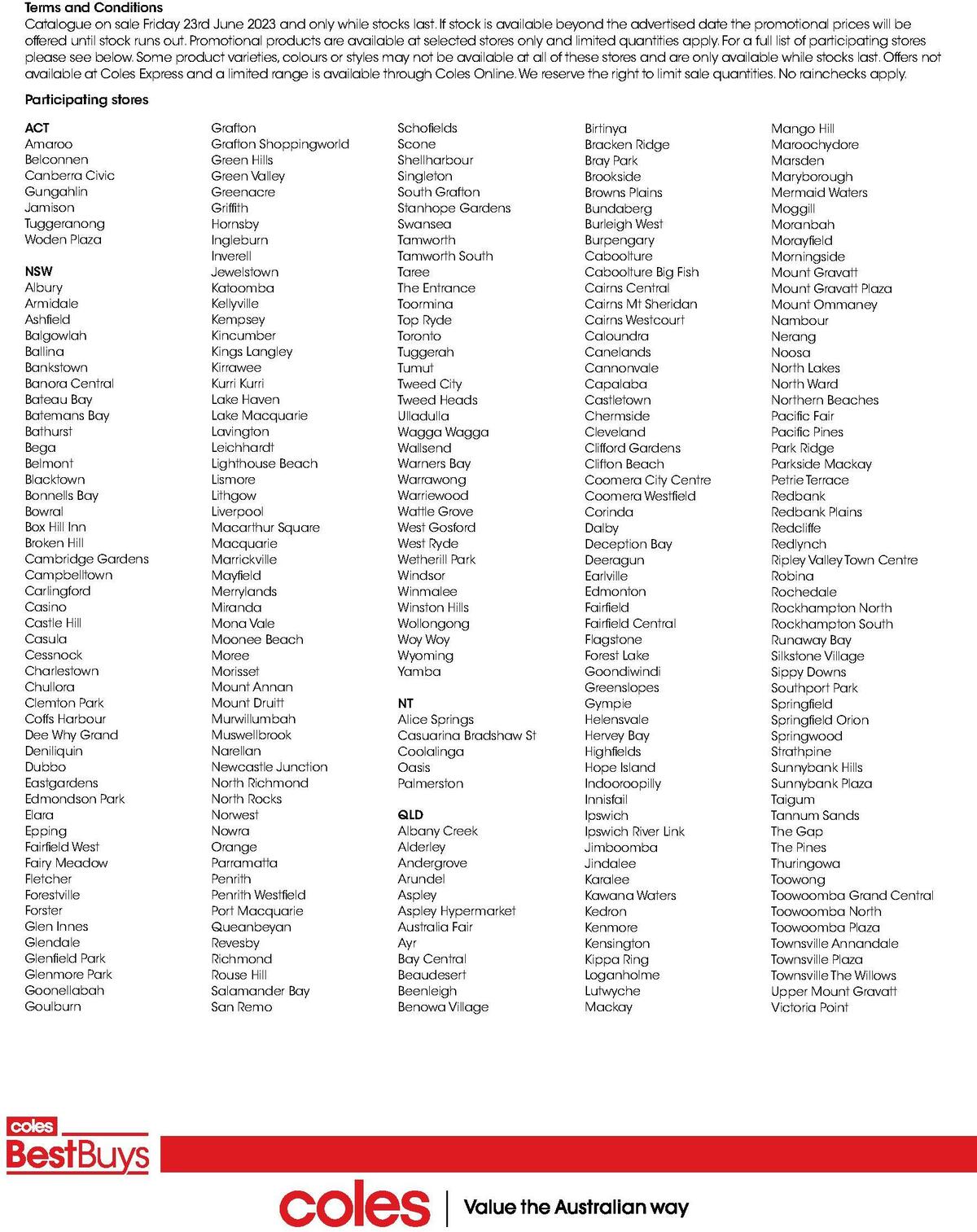 Coles Best Buys - Family Feasts Catalogues from 23 June