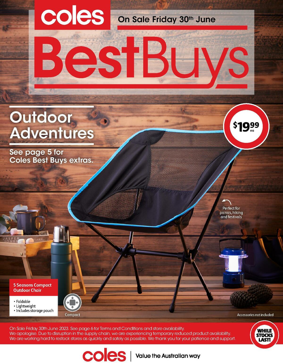 Coles Best Buys - Outdoor Adventures Catalogues from 30 June