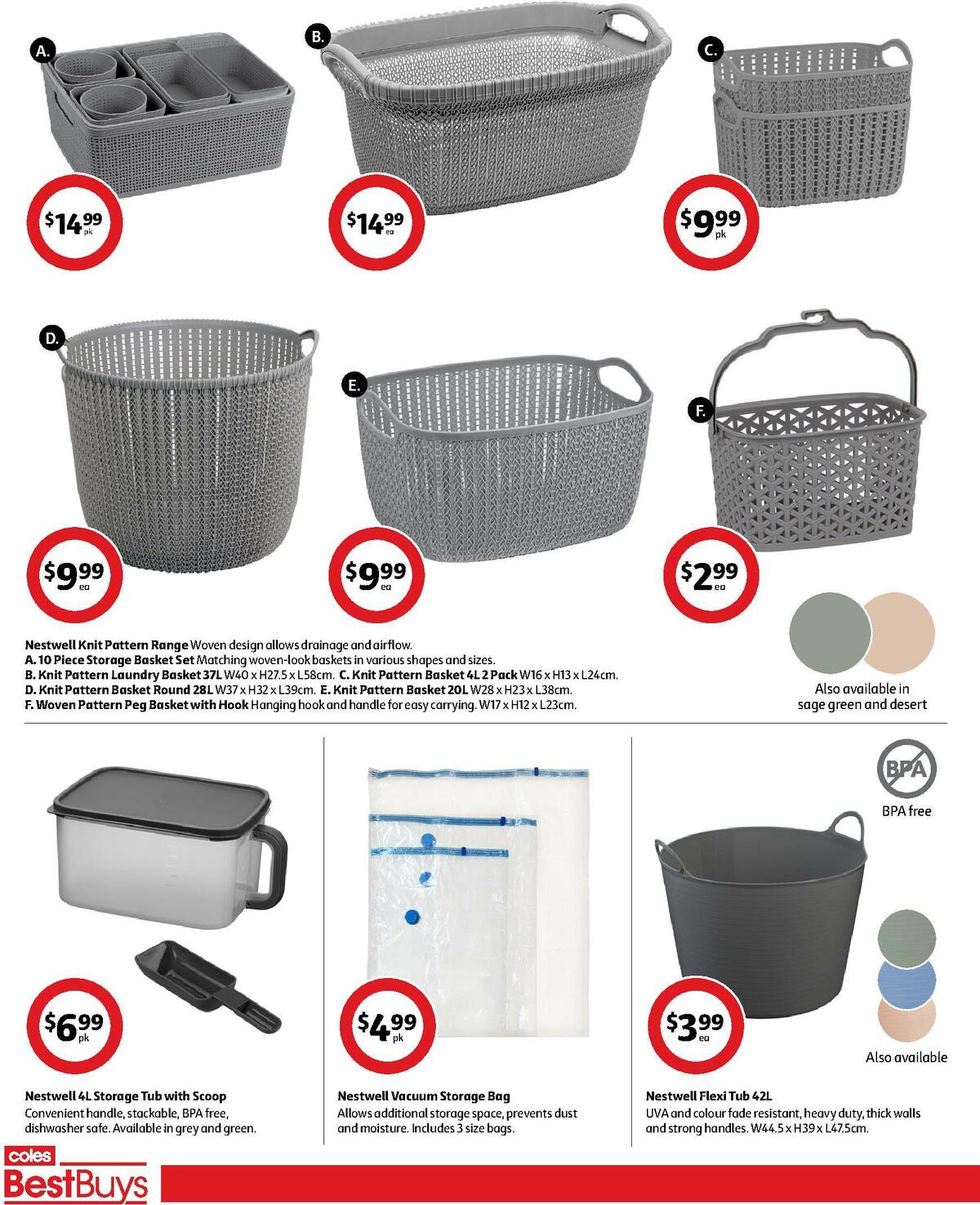 Coles Best Buys - Laundry Days Catalogues from 7 July