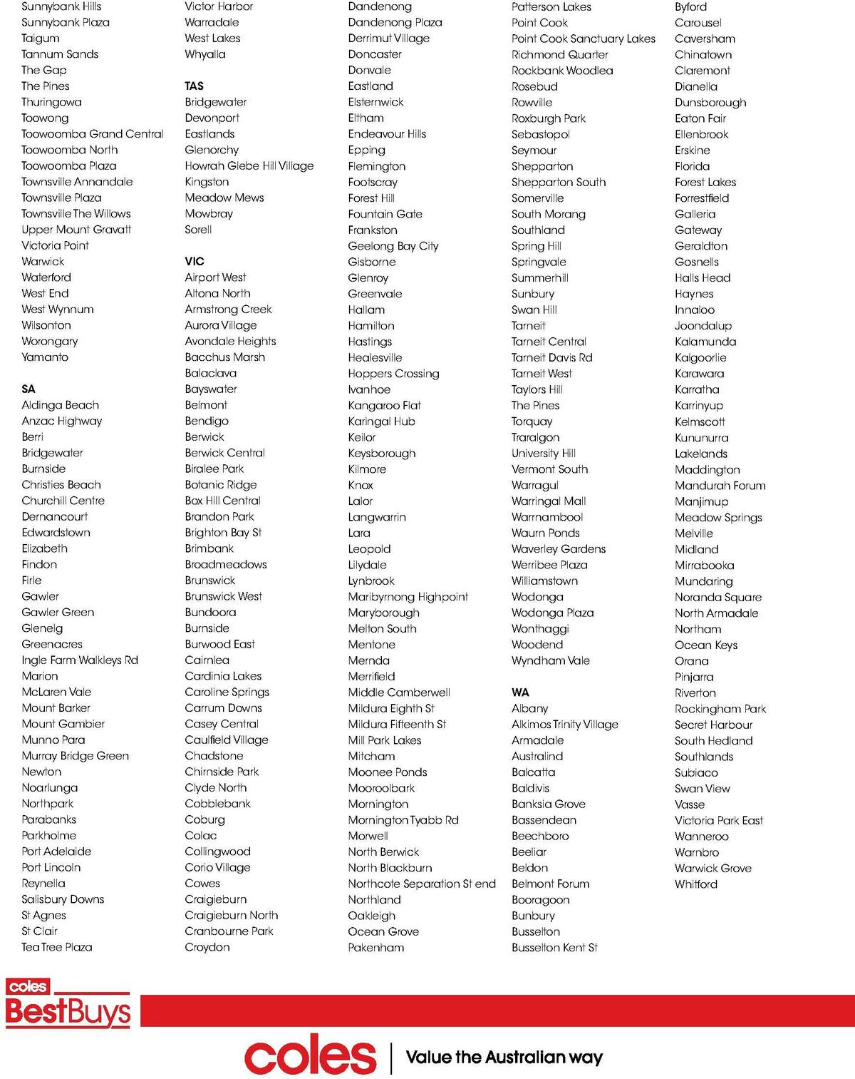 Coles Best Buys - Laundry Days Catalogues from 7 July