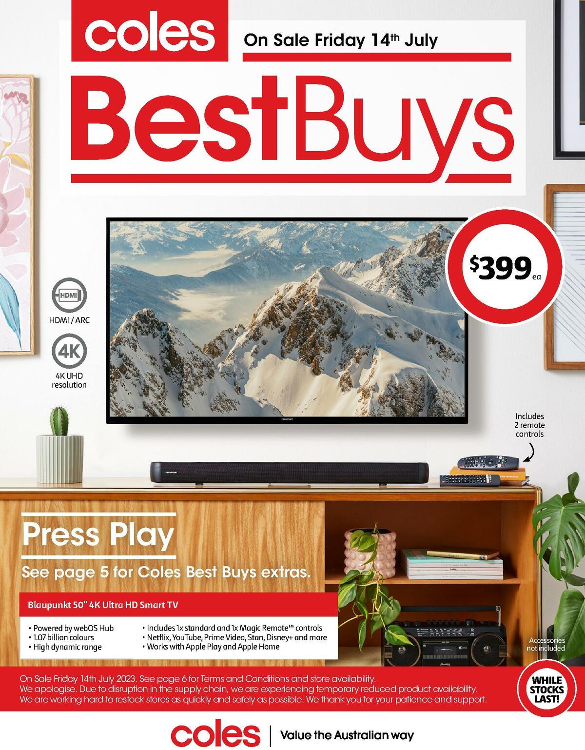 Coles Best Buys - Press Play Catalogues from 14 July