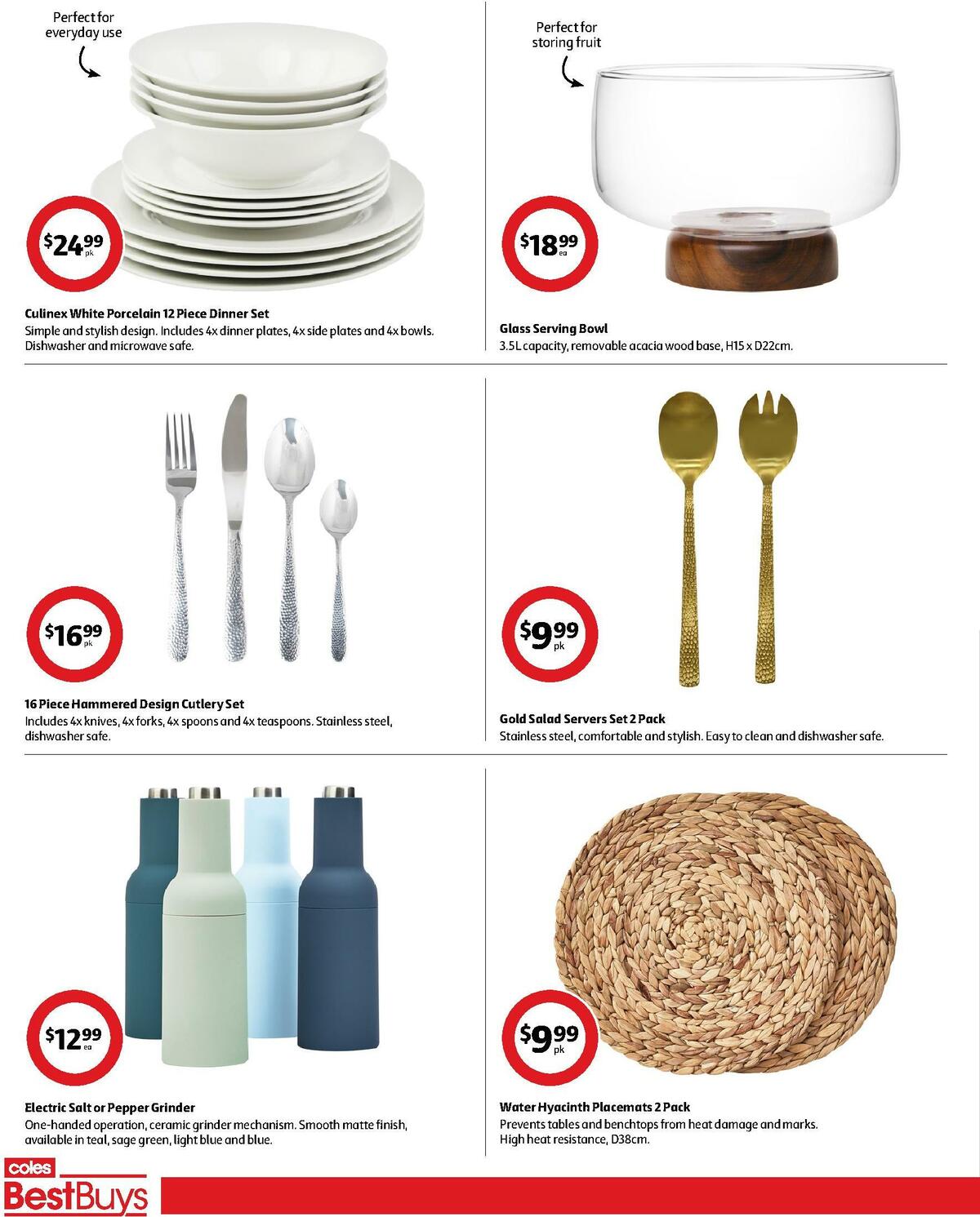Coles Best Buys - Kitchen to Table Catalogues from 28 July