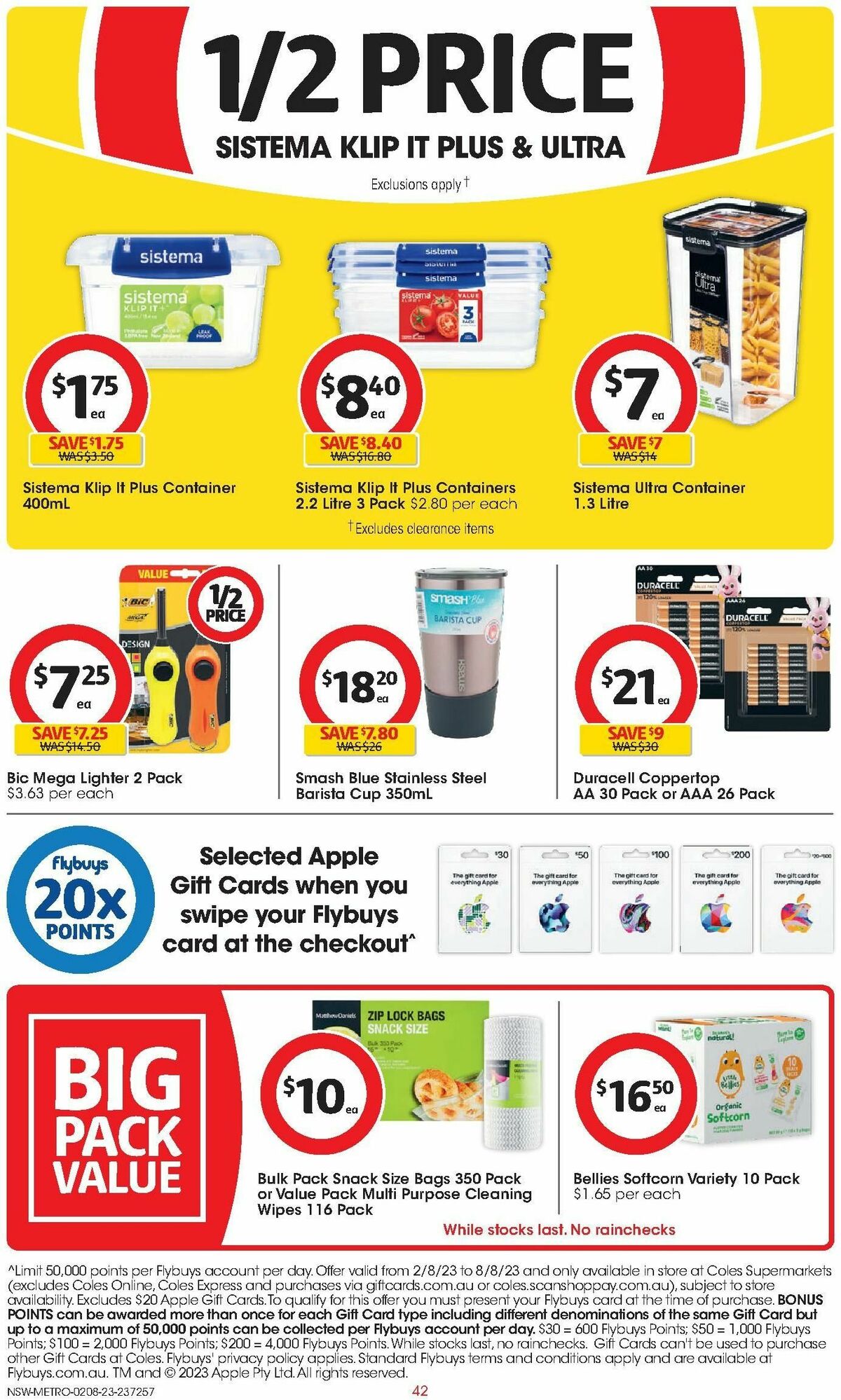 Coles Catalogues from 2 August
