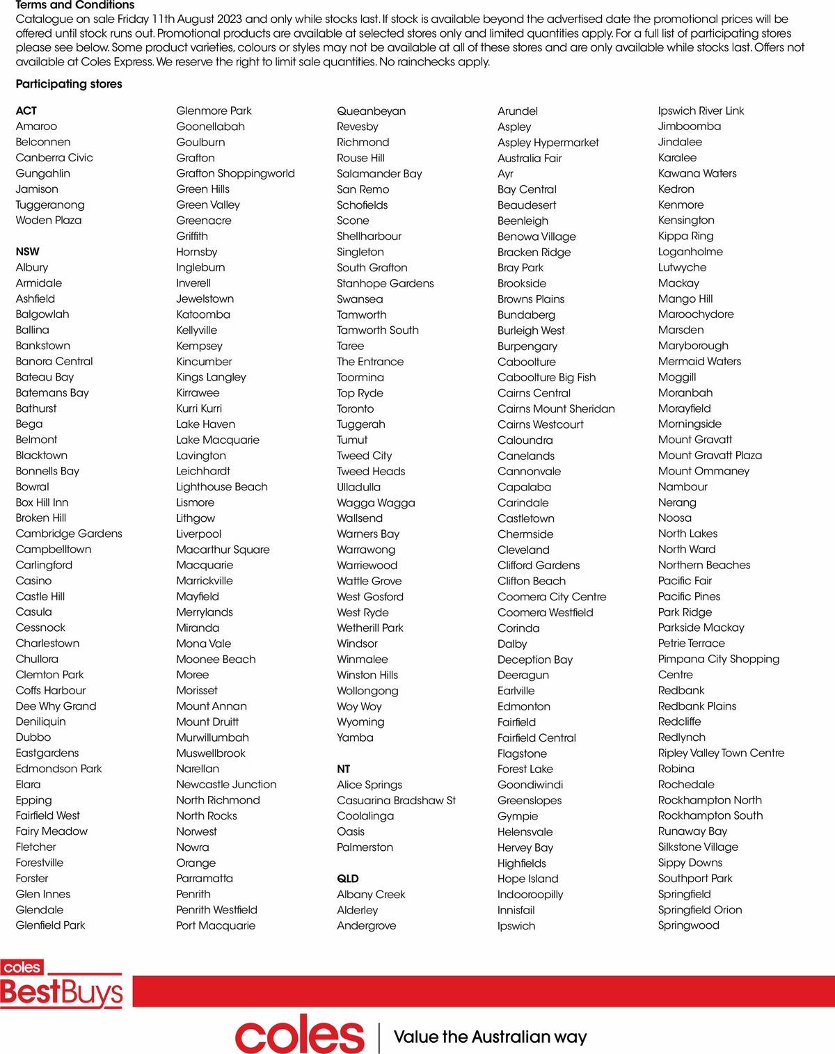 Coles Best Buys - Tool Time Catalogues from 11 August