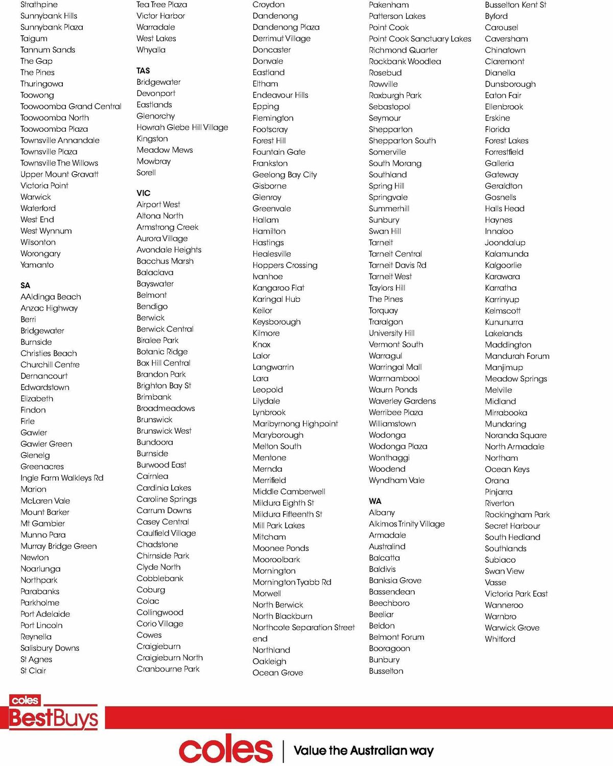 Coles Best Buys - Father's Day Catalogues from 18 August