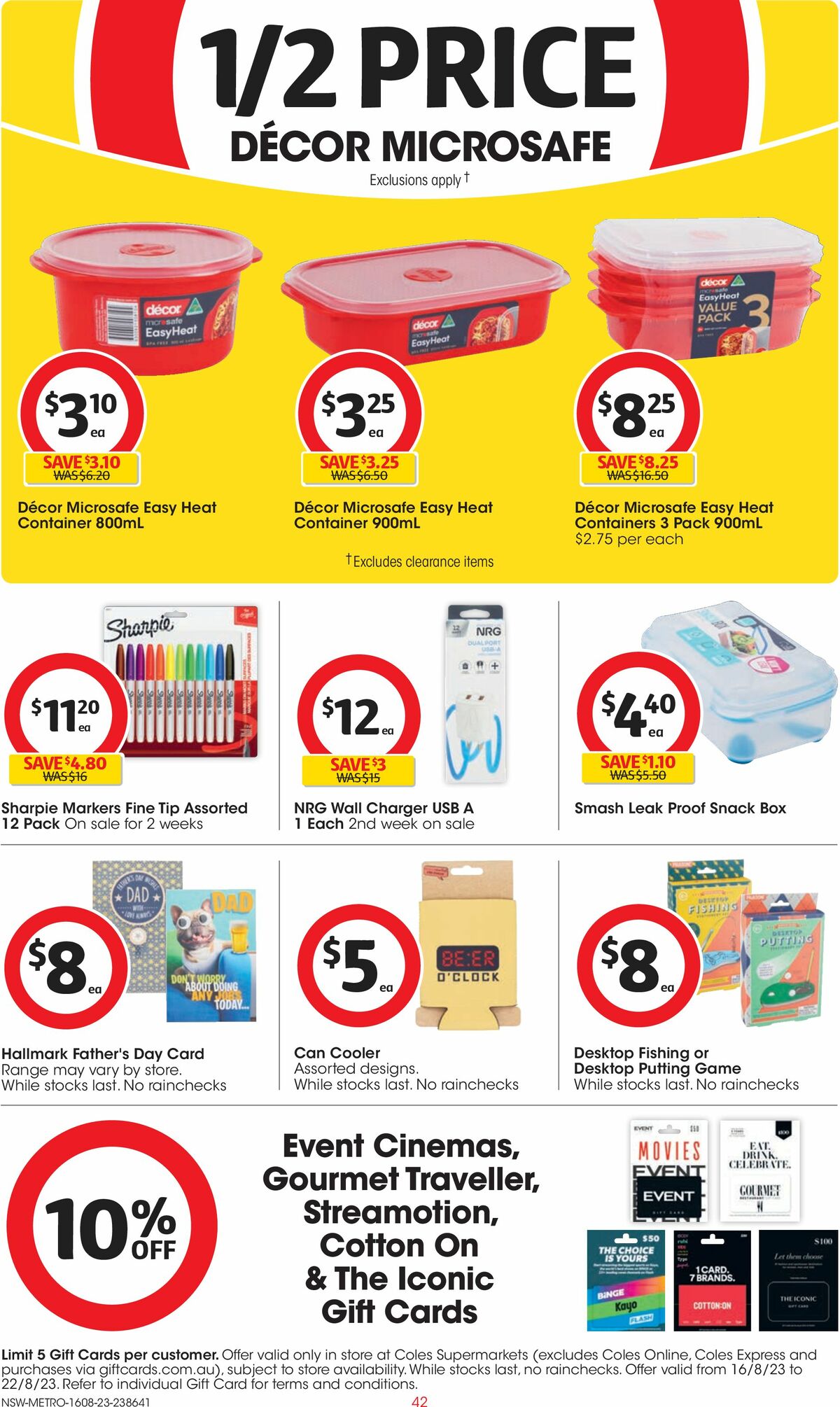 Coles Catalogues from 16 August