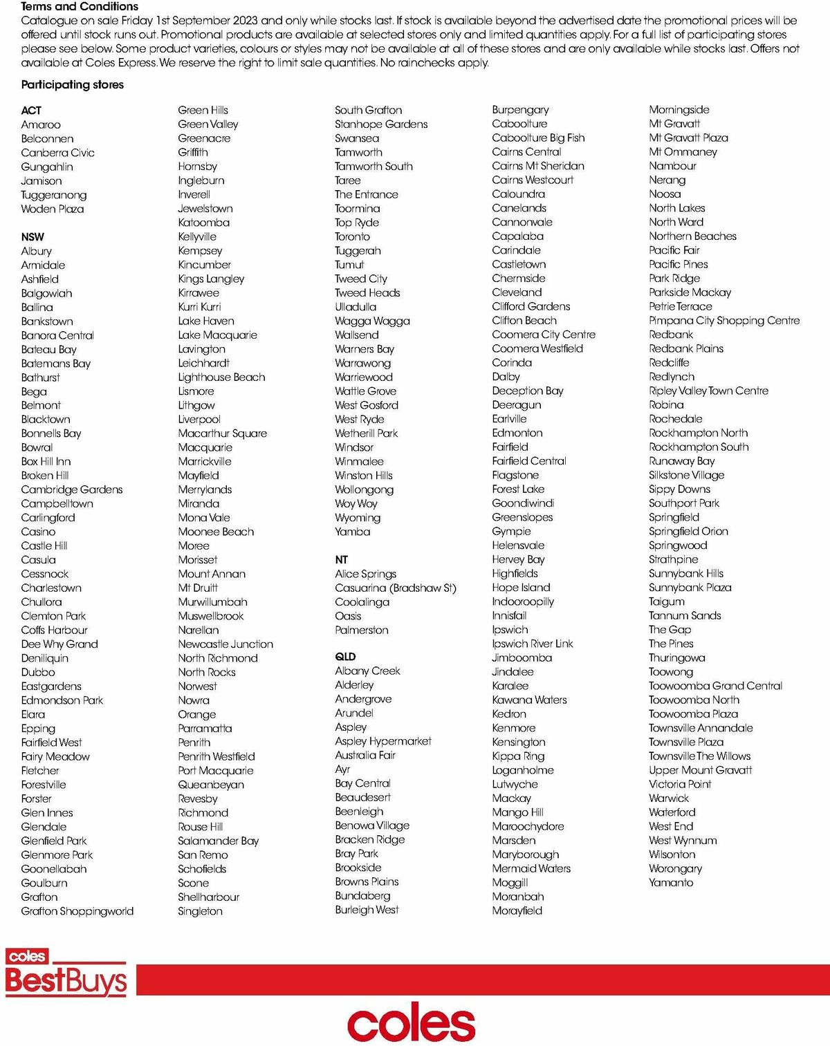 Coles Best Buys - Spring Gardening Catalogues from 1 September