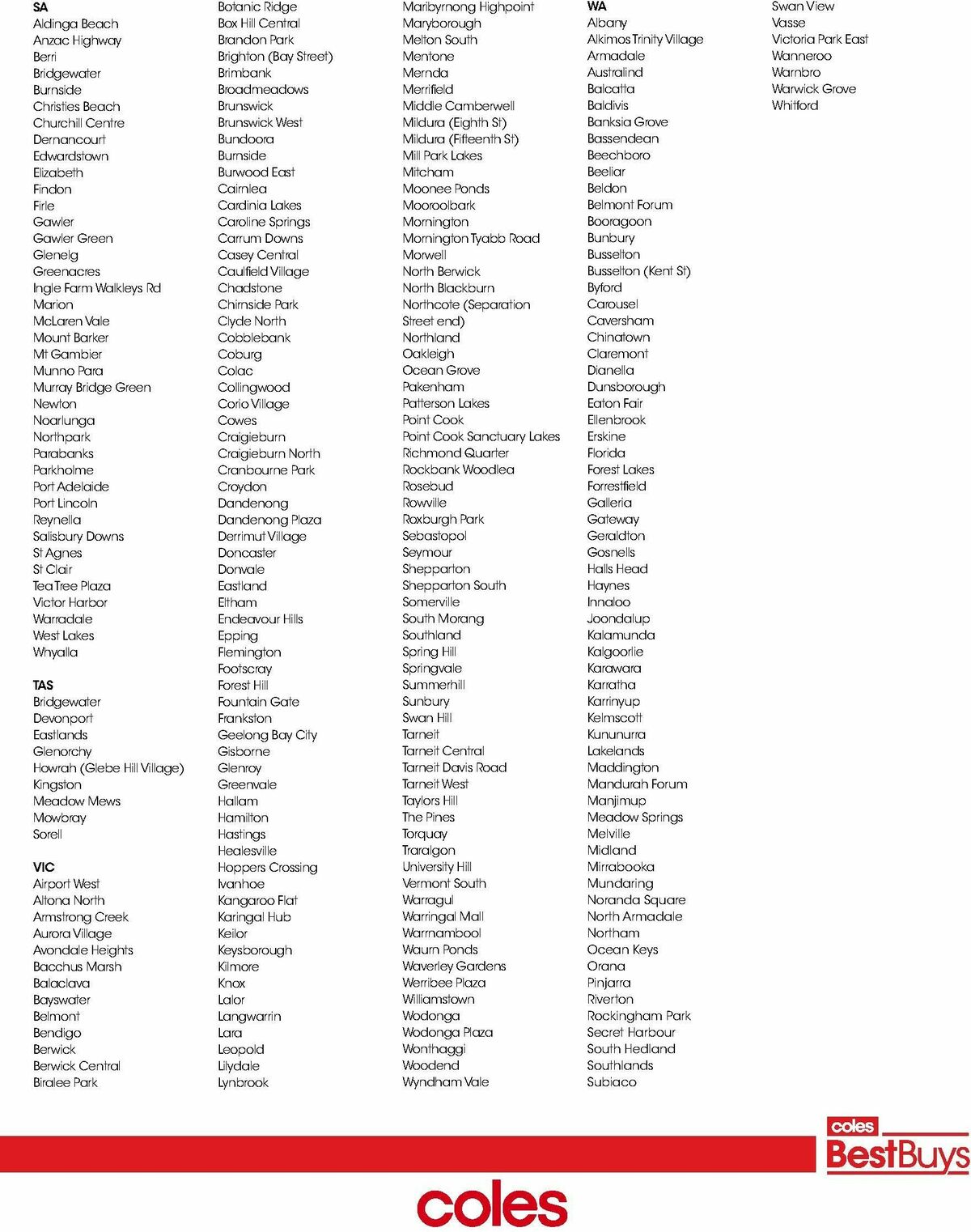 Coles Best Buys - Spring Gardening Catalogues from 1 September