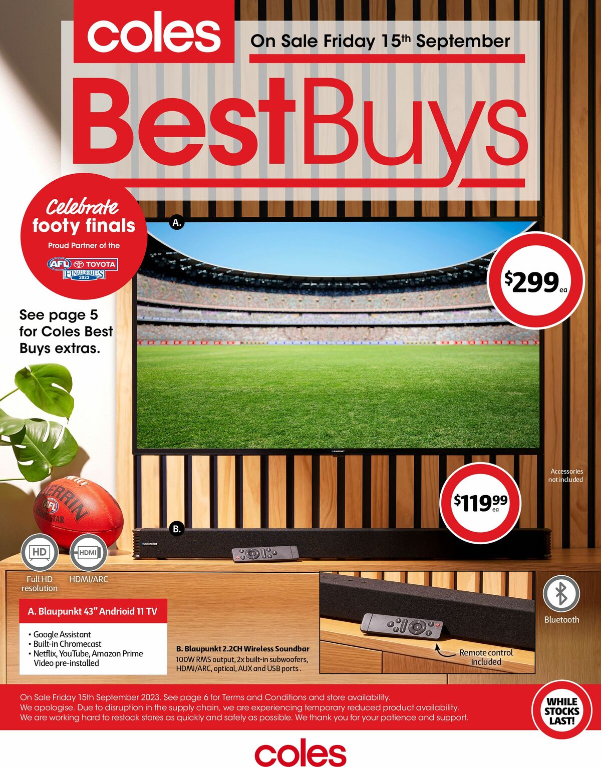 Coles Best Buys - Celebrate Footy Finals Catalogues from 15 September