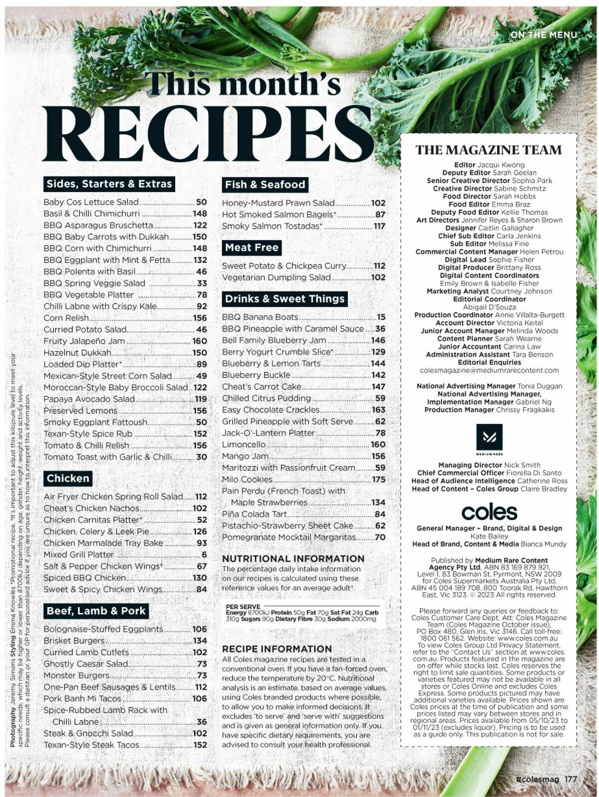 Coles Magazine October Catalogues from 1 October