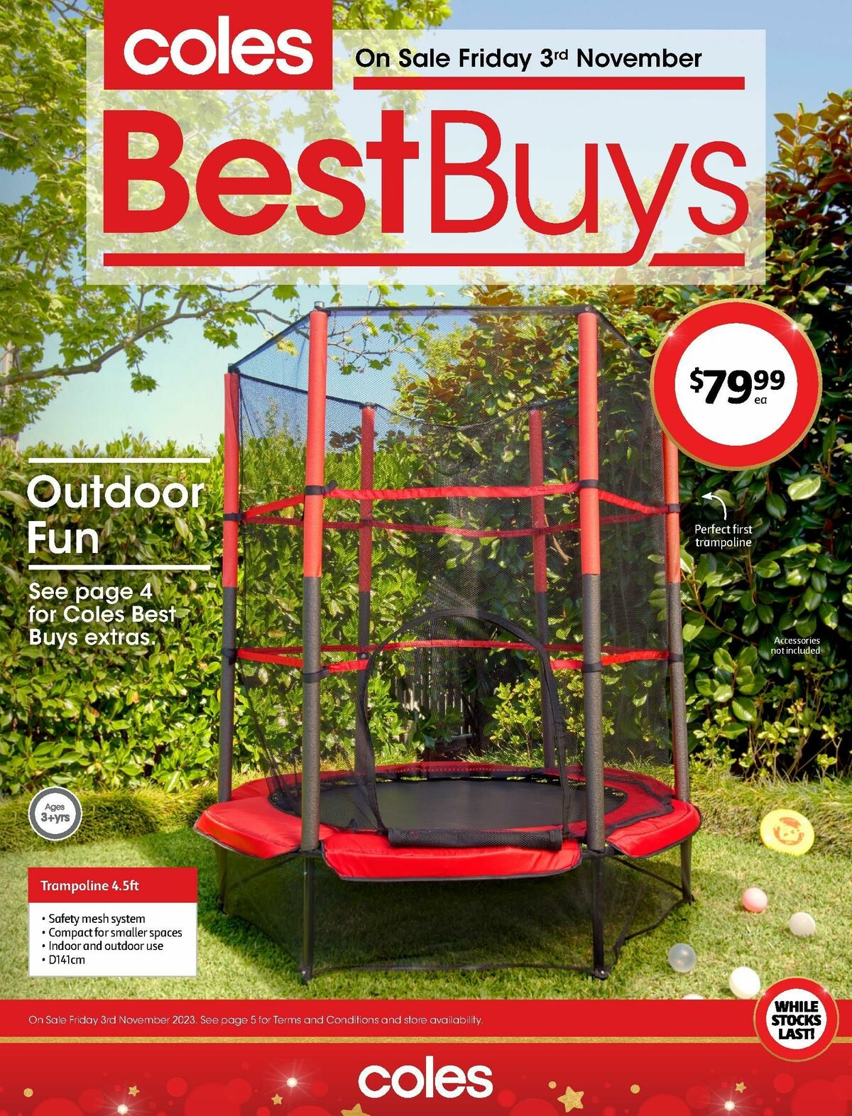 Coles Best Buys - Outdoor Fun Catalogues from 3 November