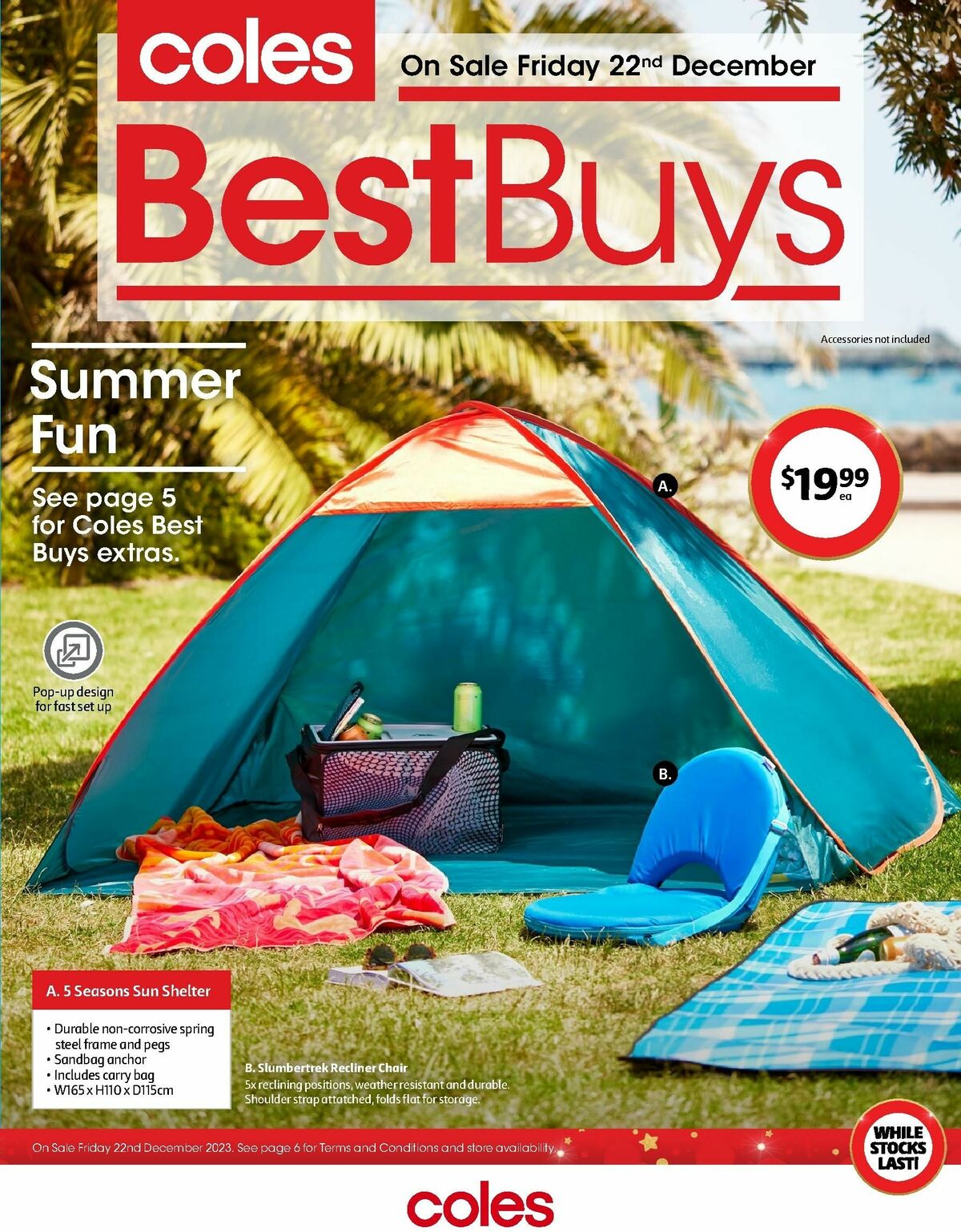 Coles Best Buys - Summer Fun Catalogues from 22 December