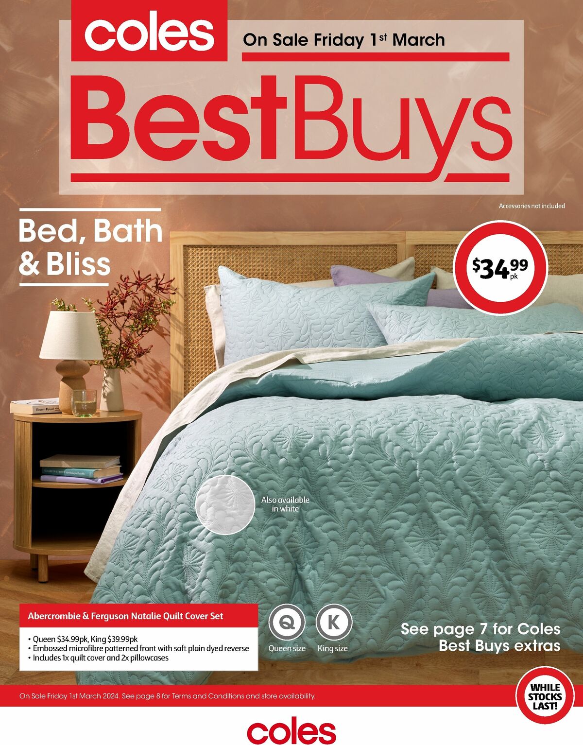 Coles Best Buys - Bed, Bath & Bliss Catalogues from 1 March