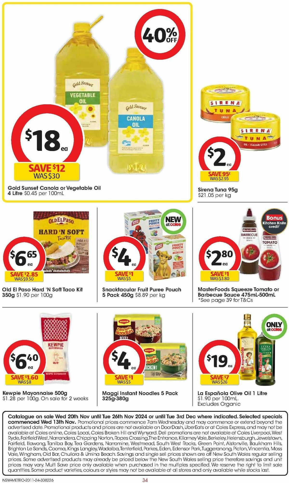 Coles Catalogues from 20 November