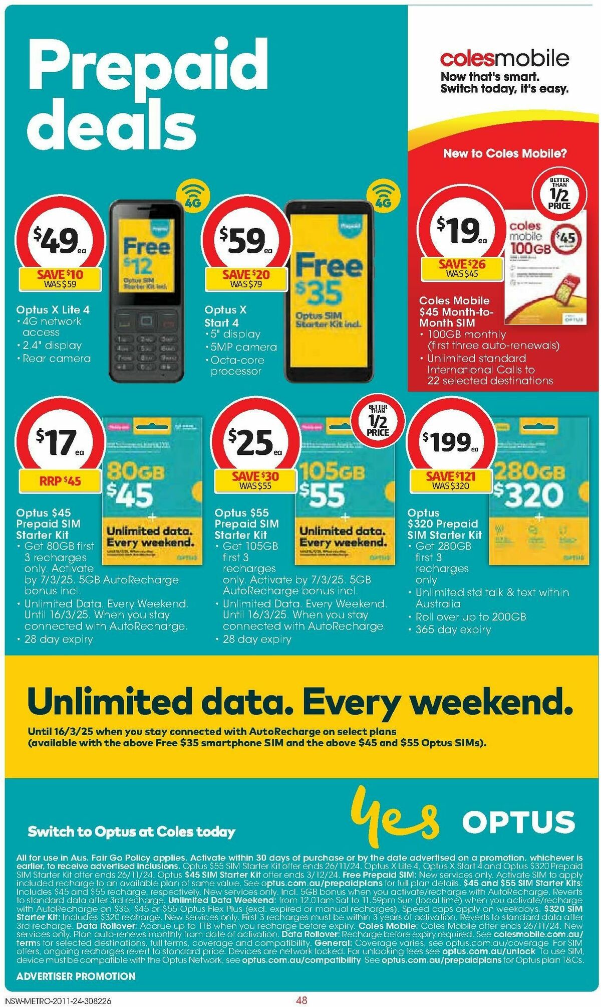 Coles Catalogues from 20 November