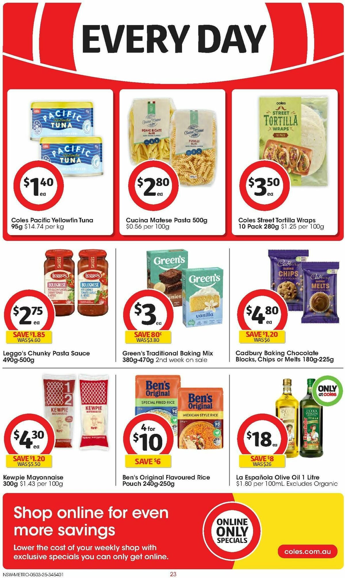 Coles Catalogues from 5 March