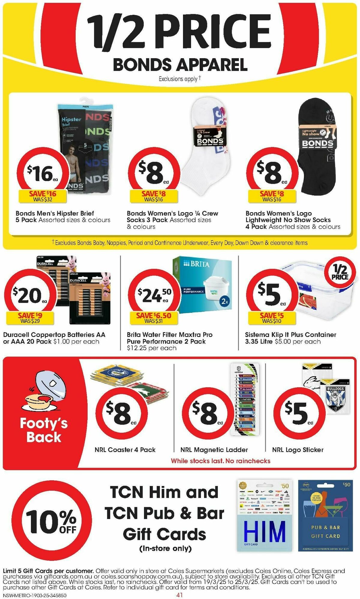 Coles Catalogues from 19 March