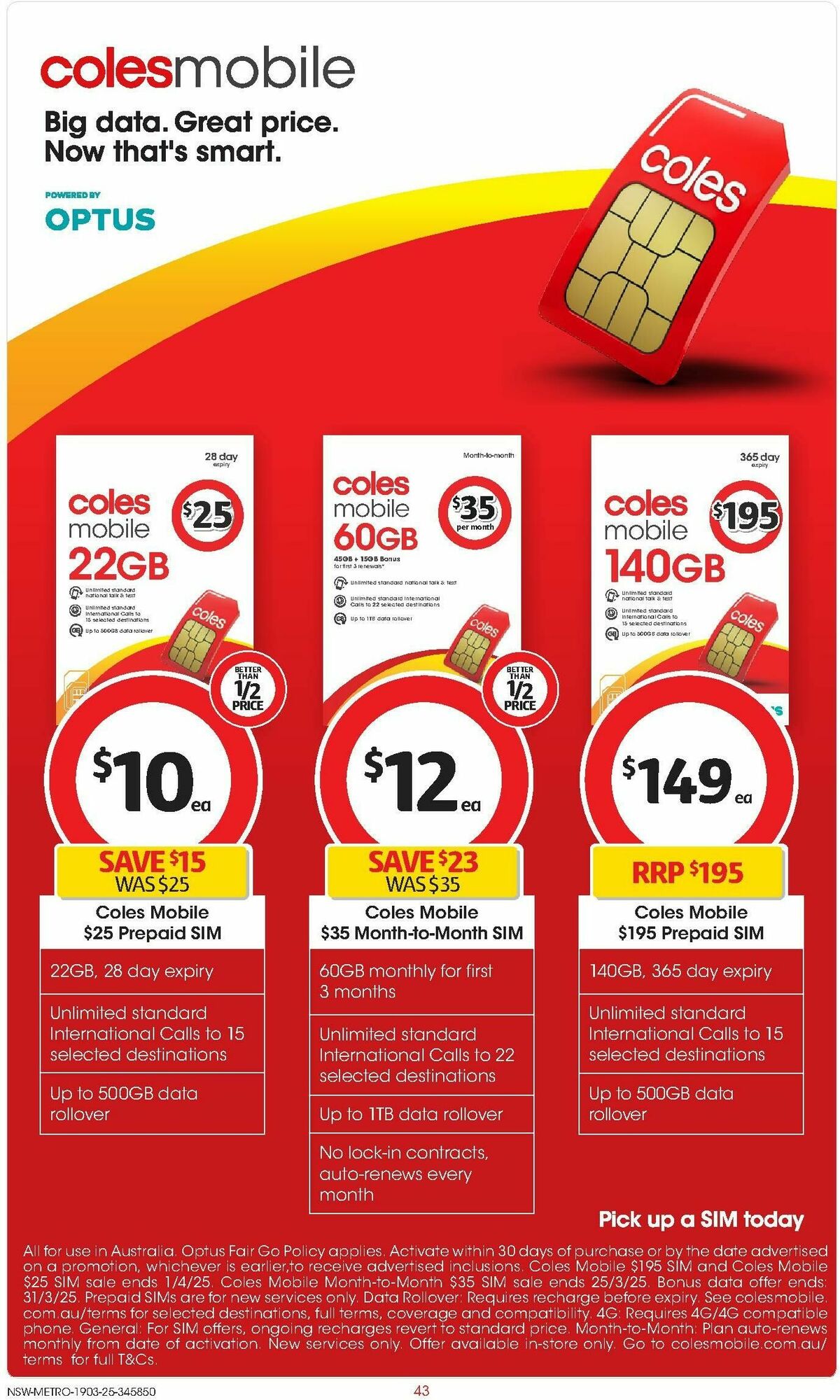 Coles Catalogues from 19 March