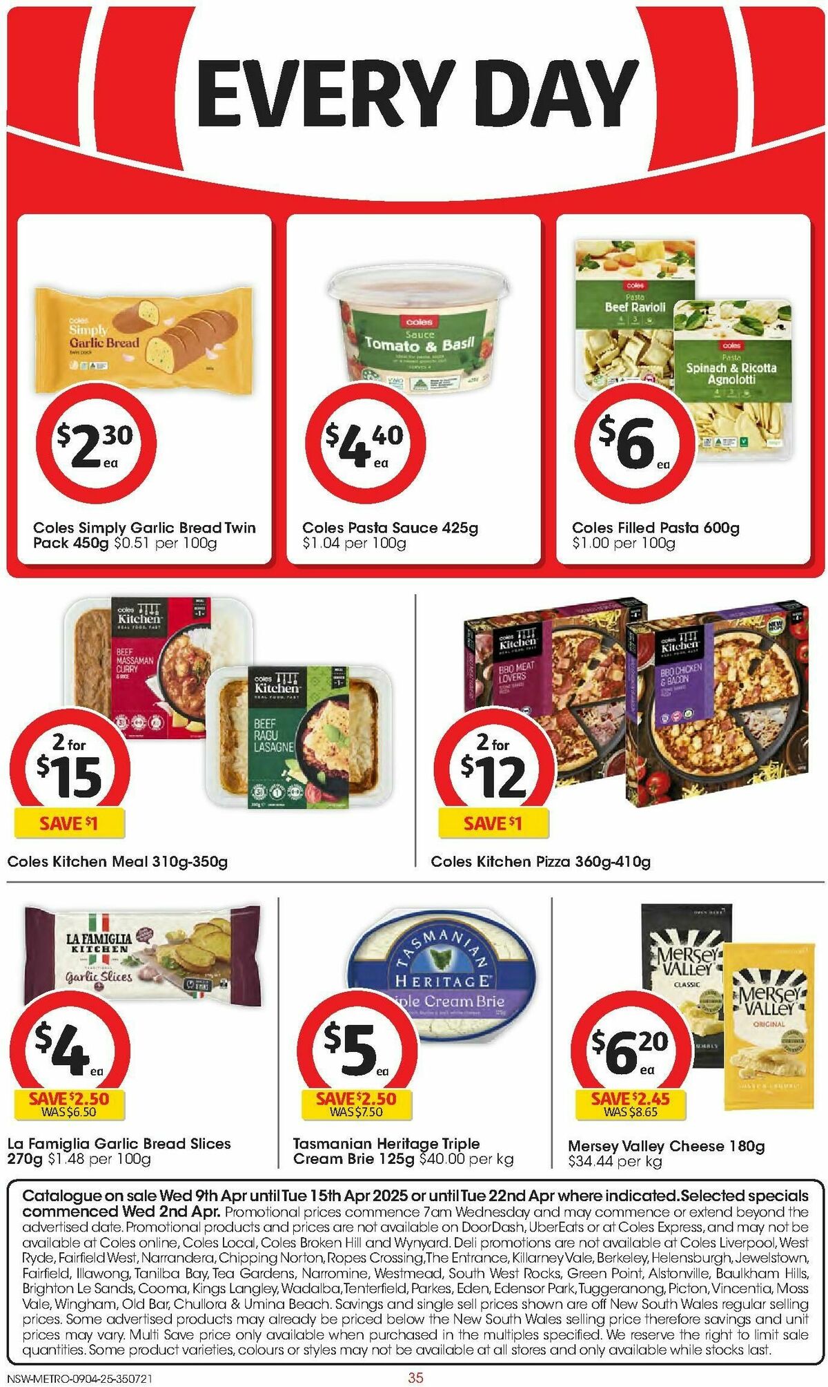 Coles Catalogues from 9 April