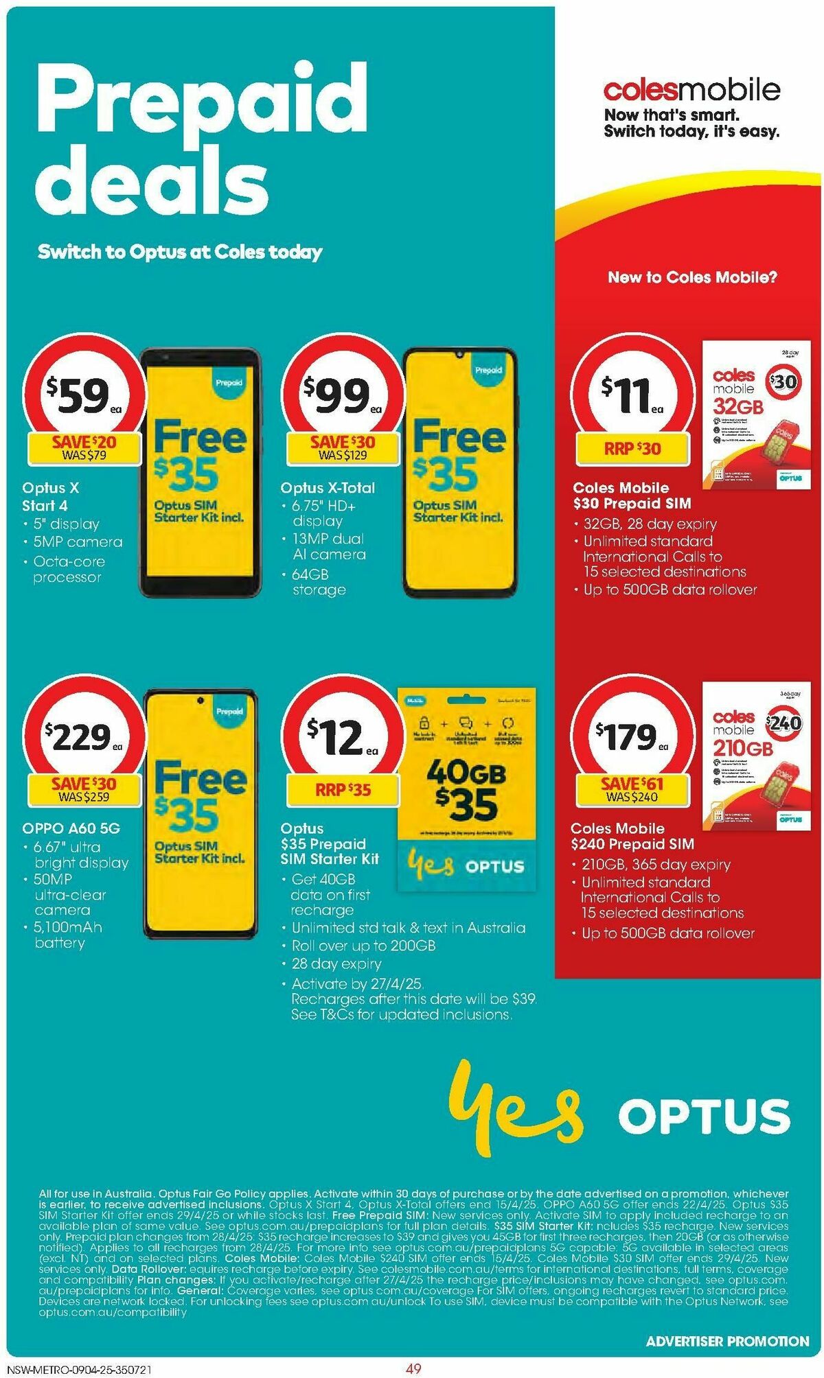 Coles Catalogues from 9 April