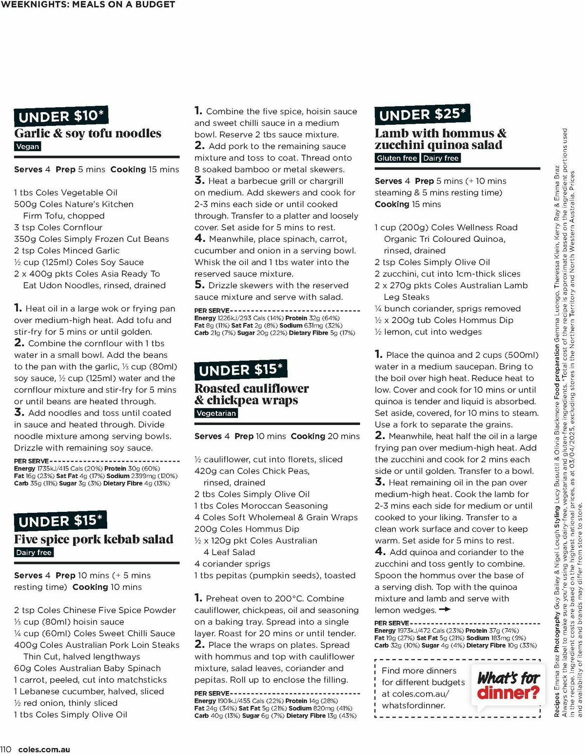 Coles Magazine April Catalogues from 1 April