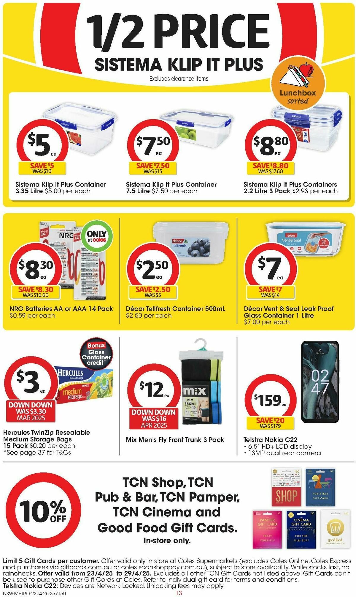 Coles Catalogues from 23 April