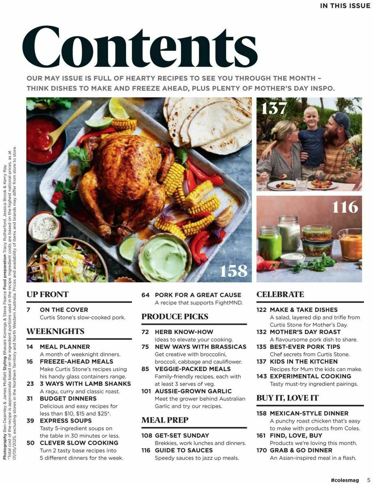 Coles Magazine May Catalogues from 1 May