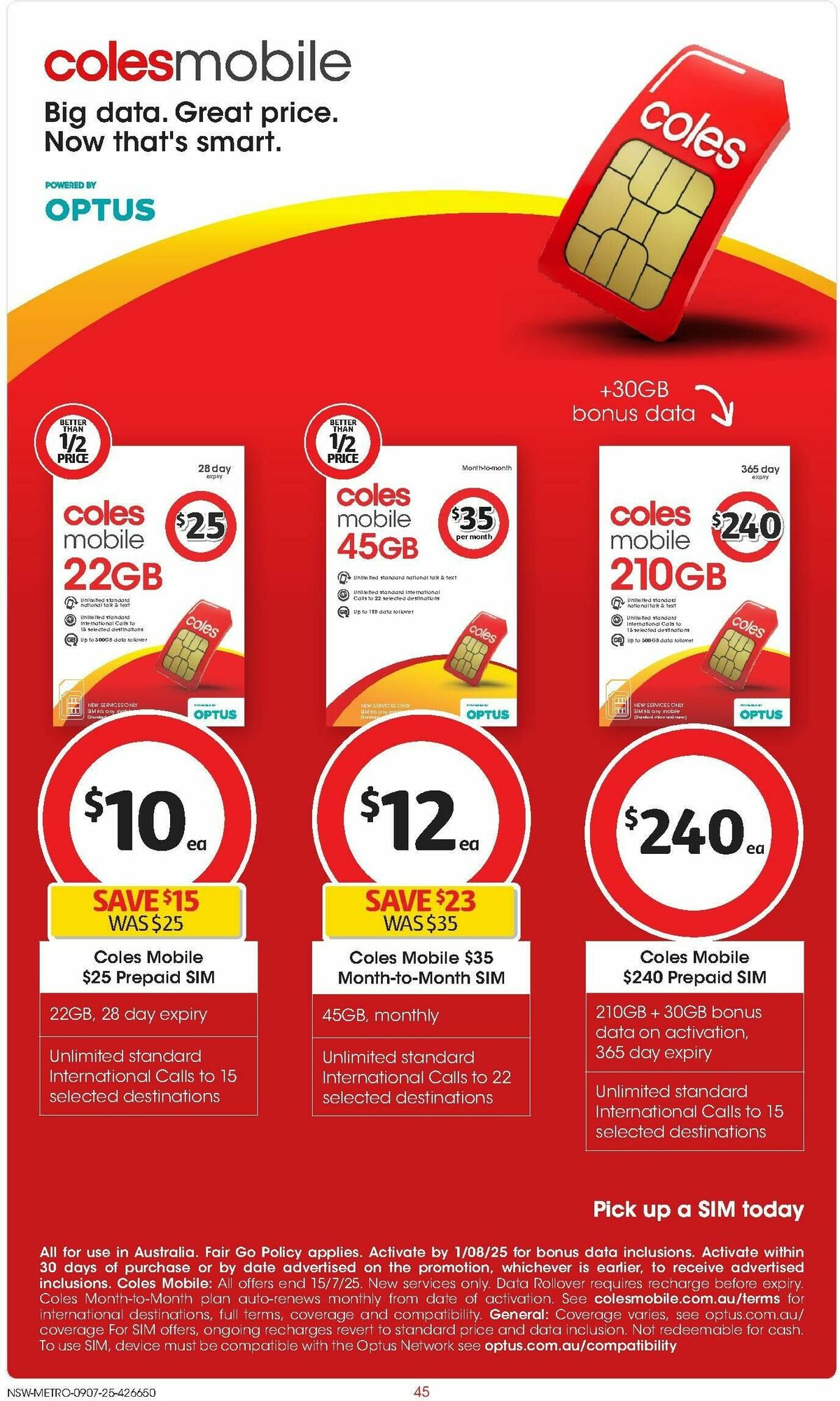 Coles Catalogues from 9 July