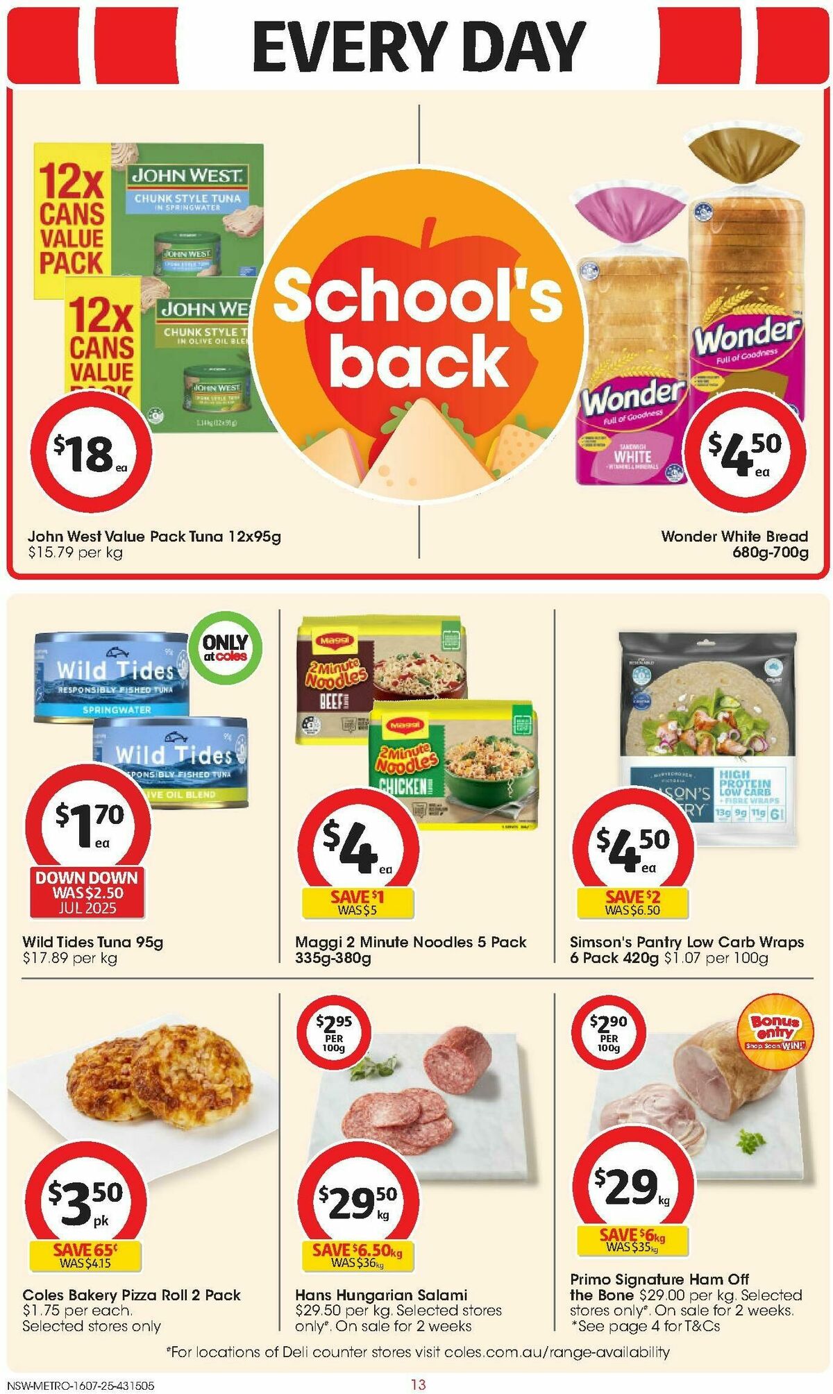 Coles Catalogues from 16 July