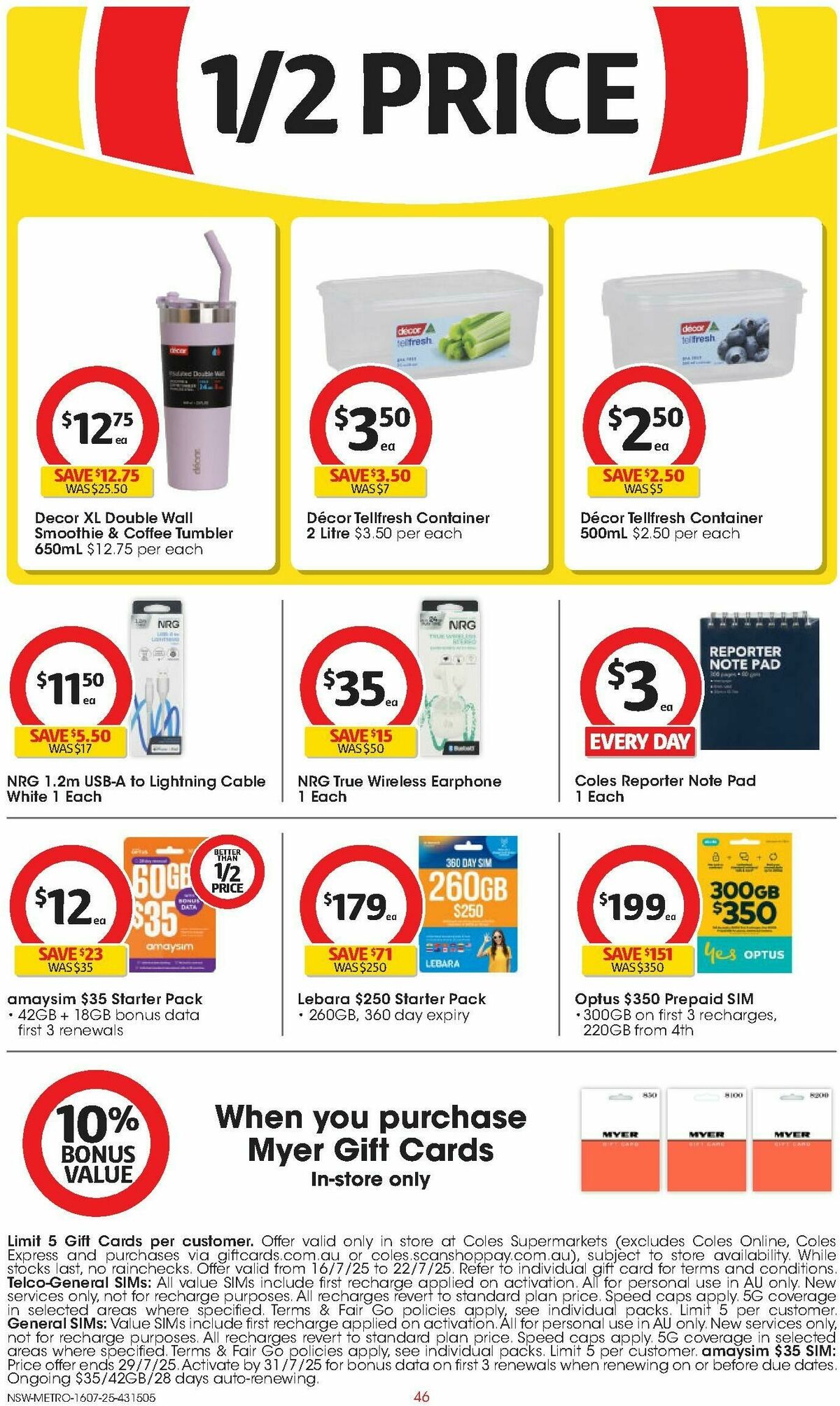 Coles Catalogues from 16 July