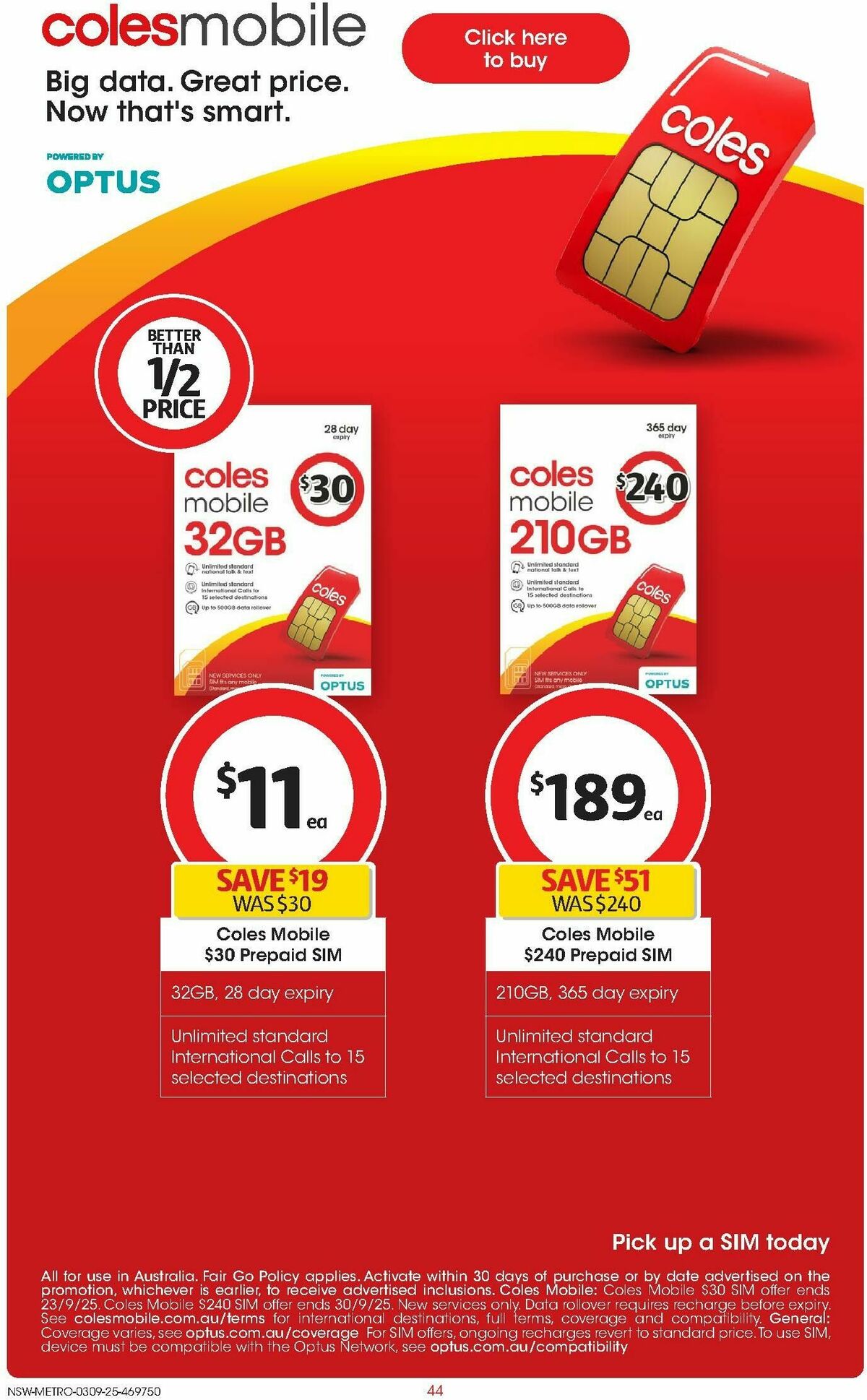 Coles Catalogues from 3 September