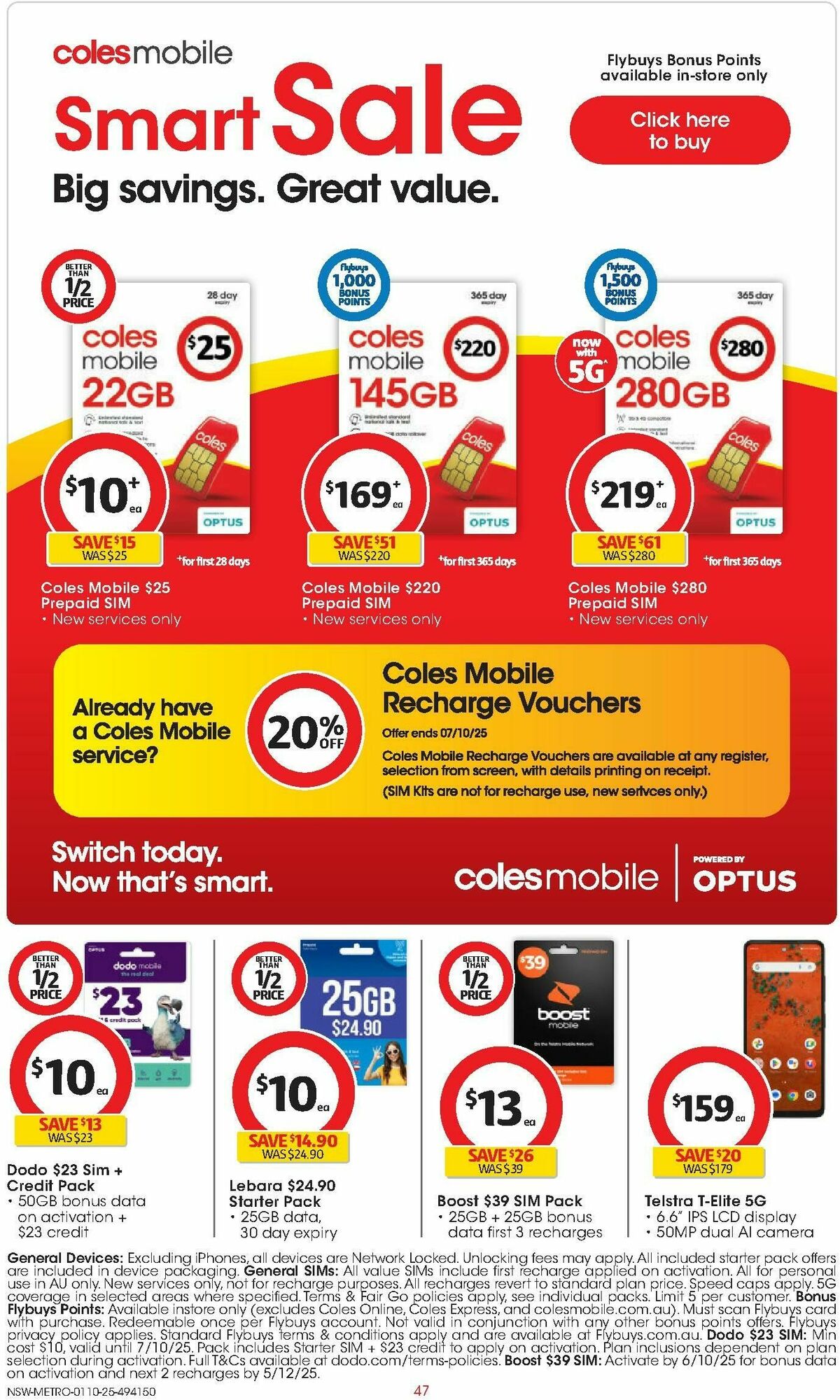 Coles Catalogues from 1 October
