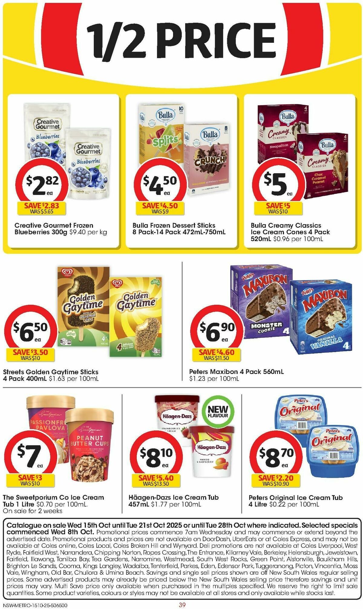 Coles Catalogues from 15 October